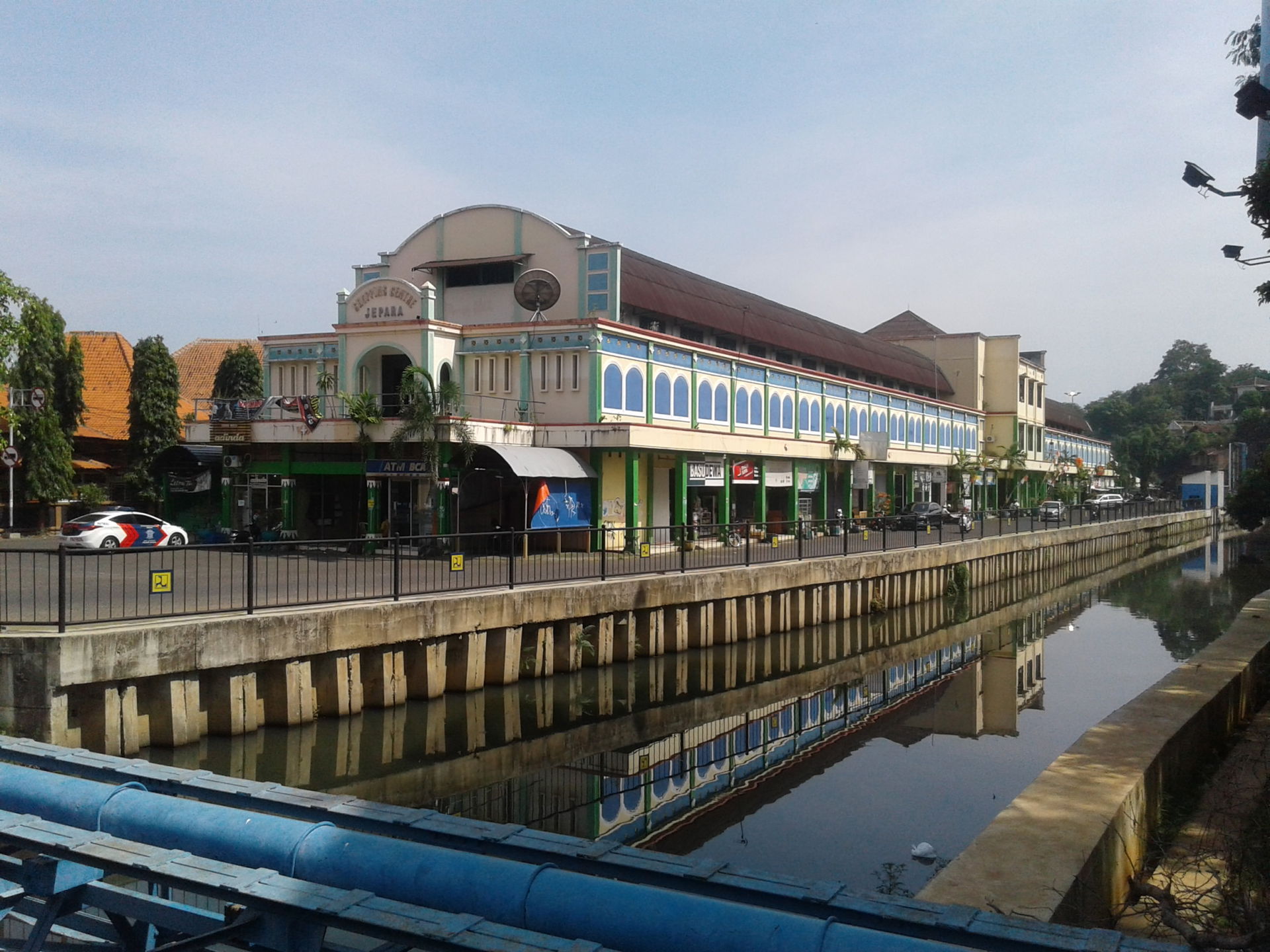 Shopping Centre Jepara from northwest side, along with Kaliwiso…