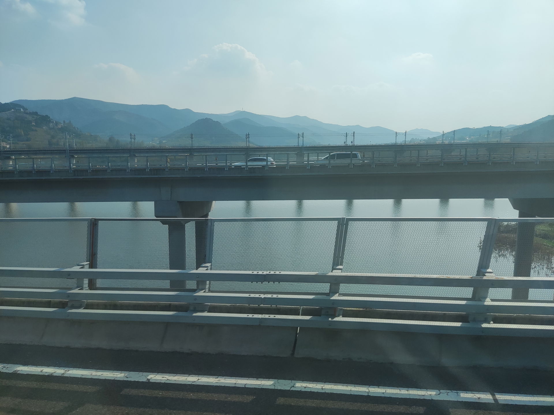 沂源县田庄水库,摄于G22青兰高速