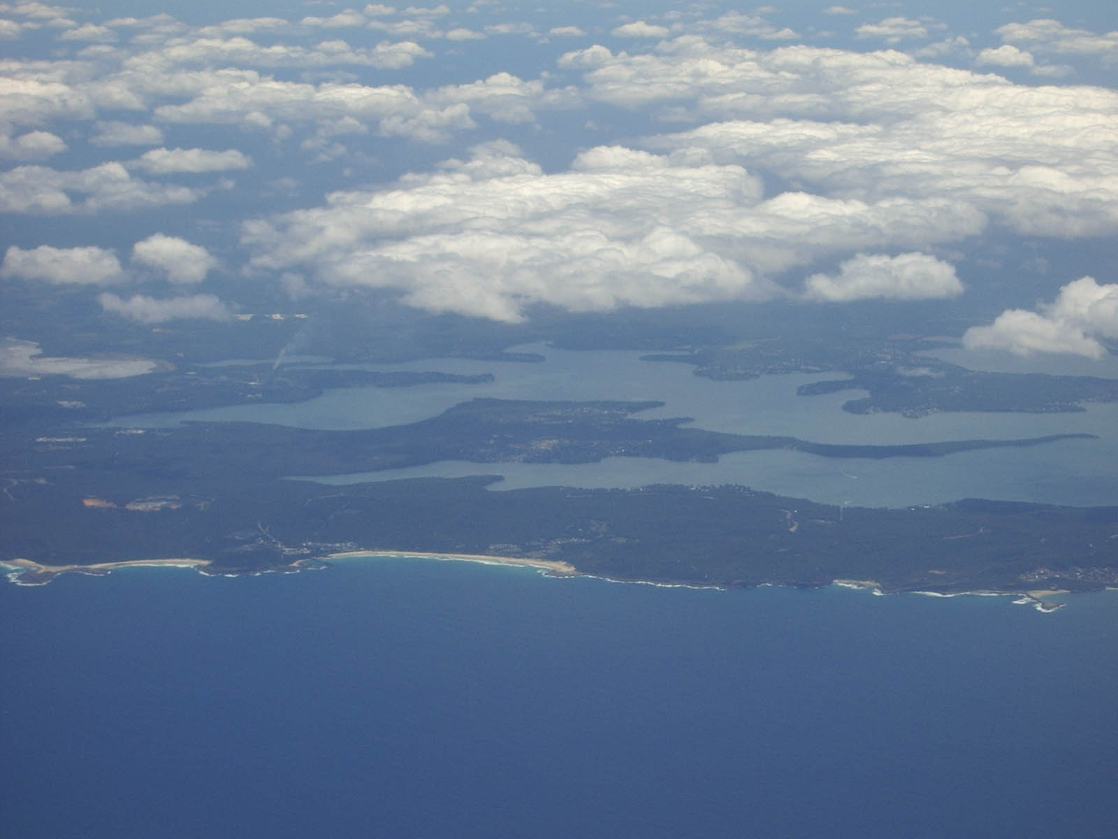 Aerial photograph taken on a flight from Newcastle to Melbourne…