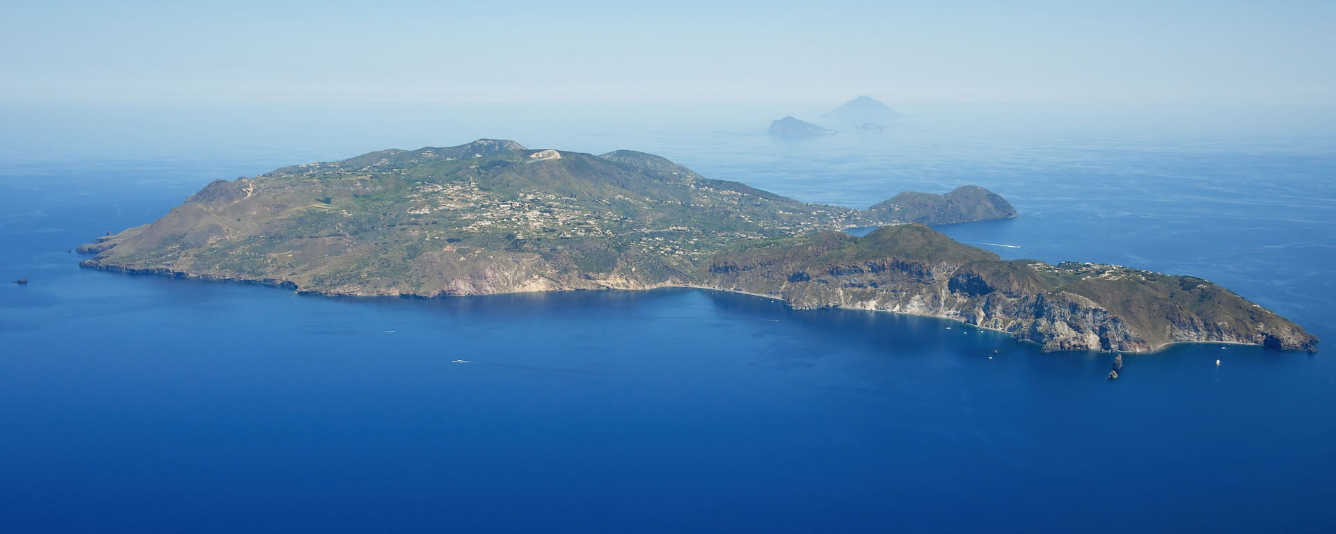 Aerial image of Lipari (view from the southwest)
