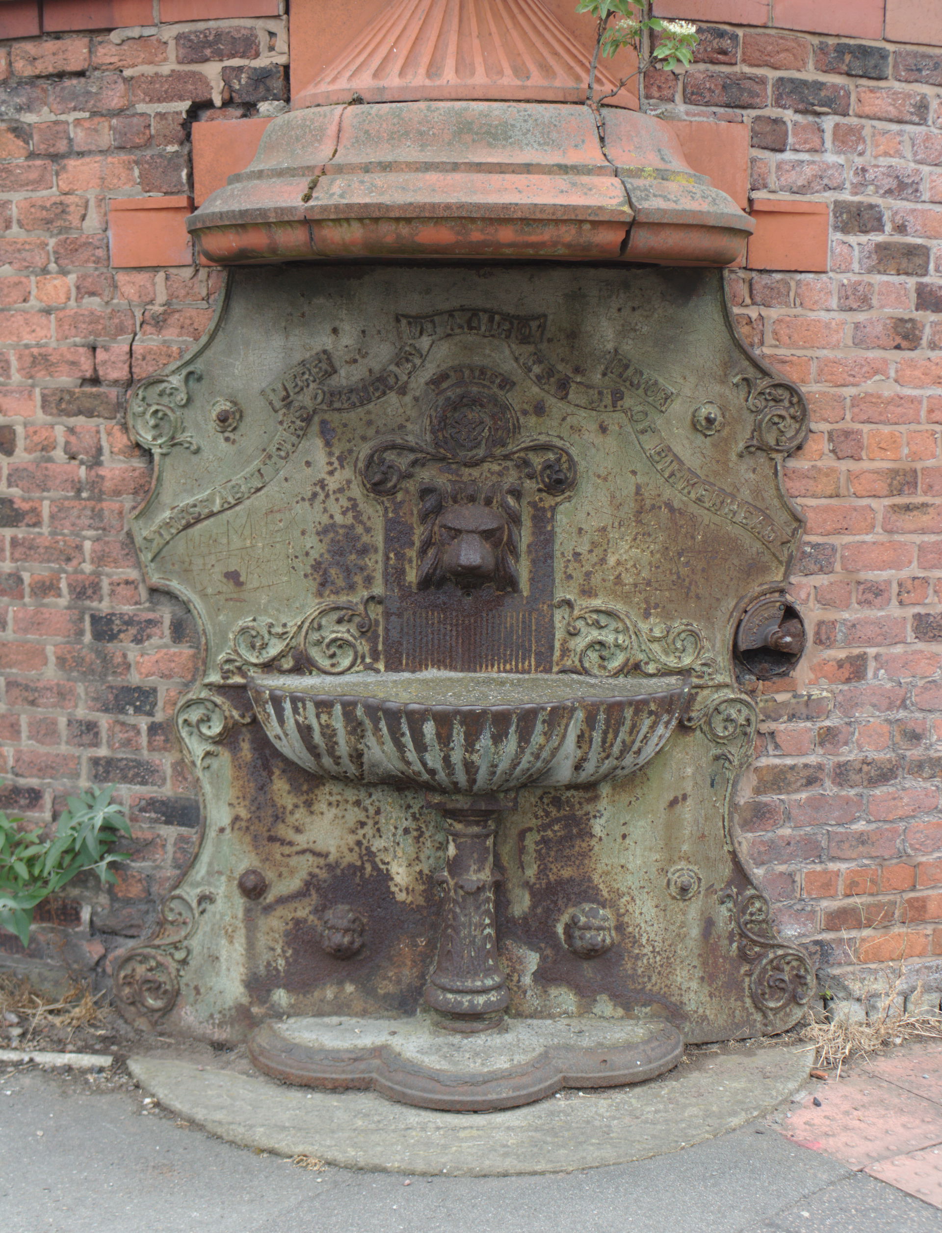 Grade II listed drinking fountain on the corner of the former a…