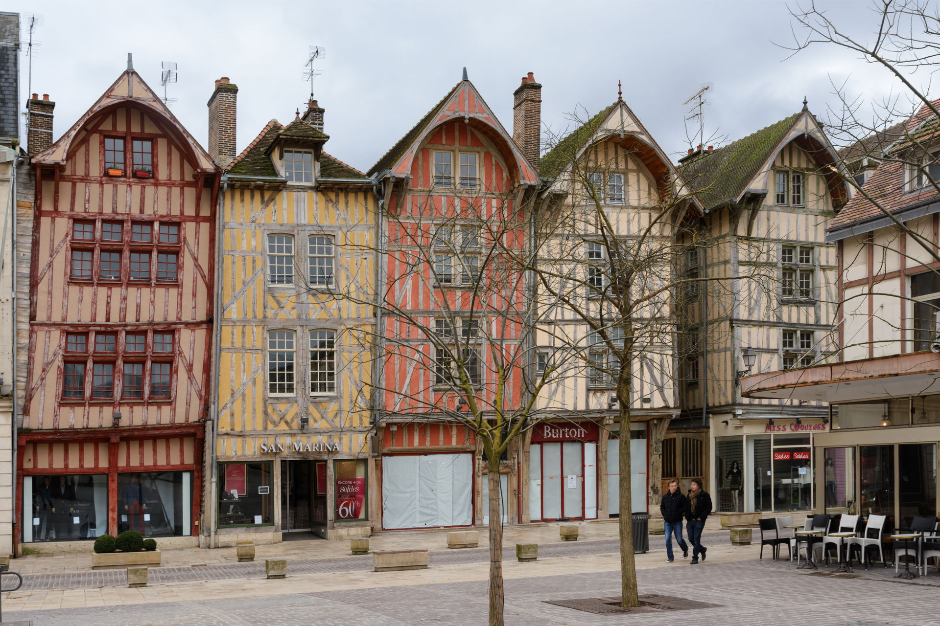 Troyes, Aube, Champagne-Ardenne, France: timber-frame houses lo…