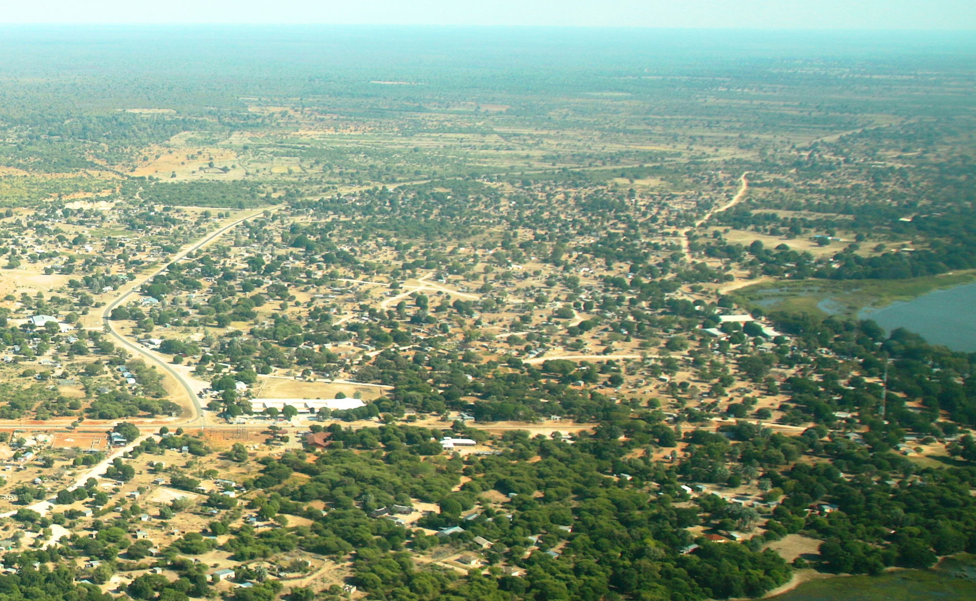 Shakawe (2019), with the Kavango River (or Okavango Panhandle) …