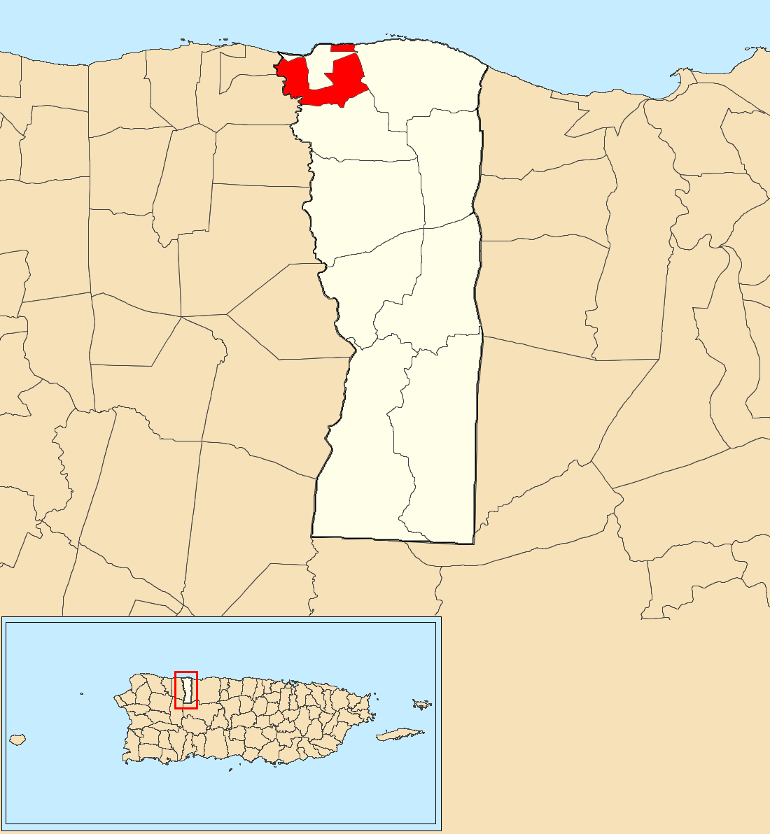 Hatillo, Hatillo, Puerto Rico locator map