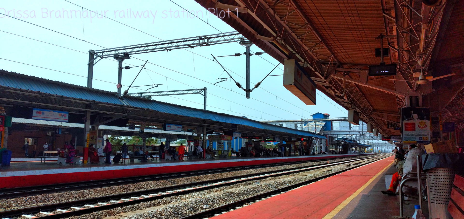Berhampur railway station platform 1