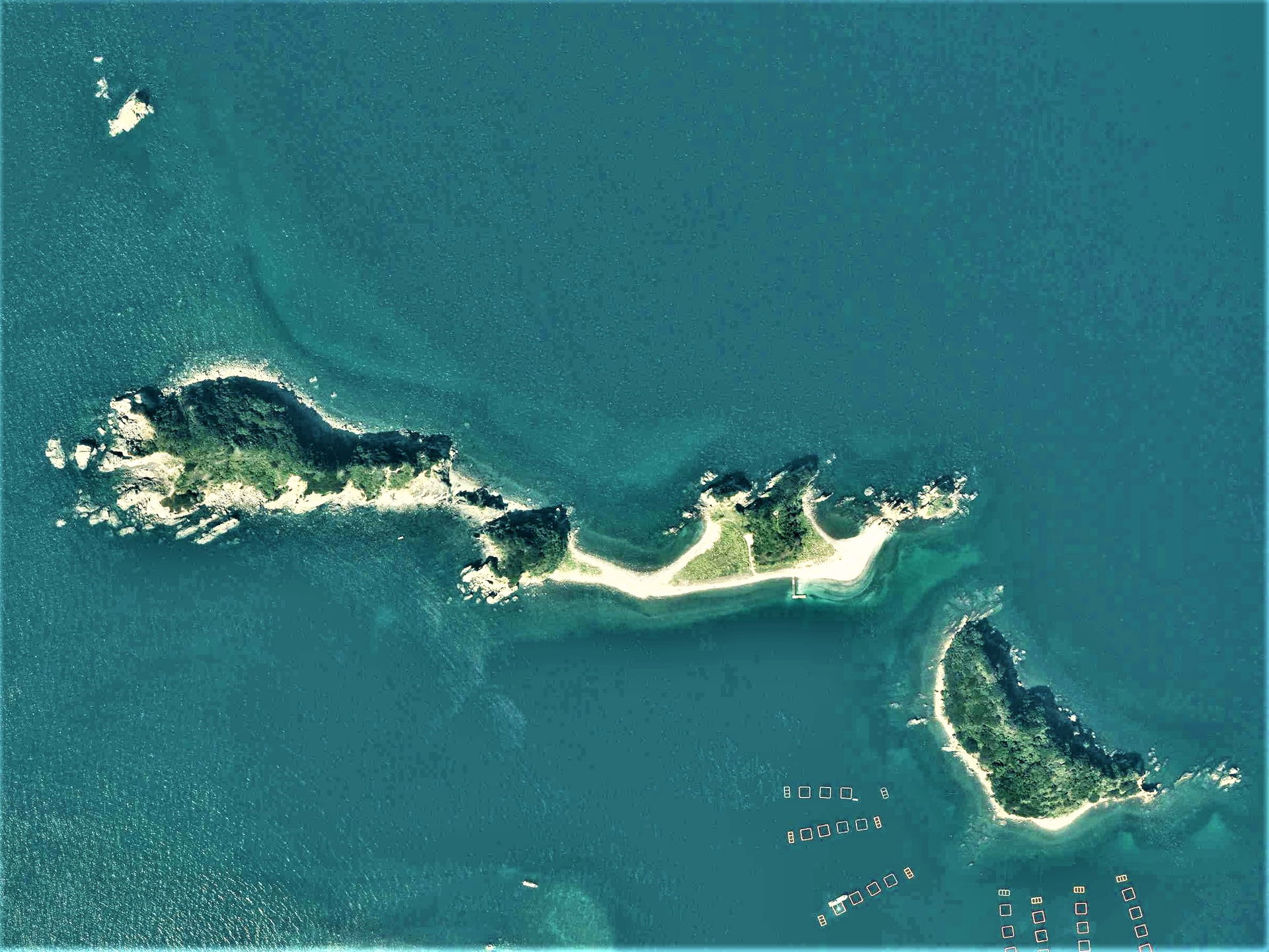 Okinoshima Island, Uwajima Ehime Aerial photograph.2019