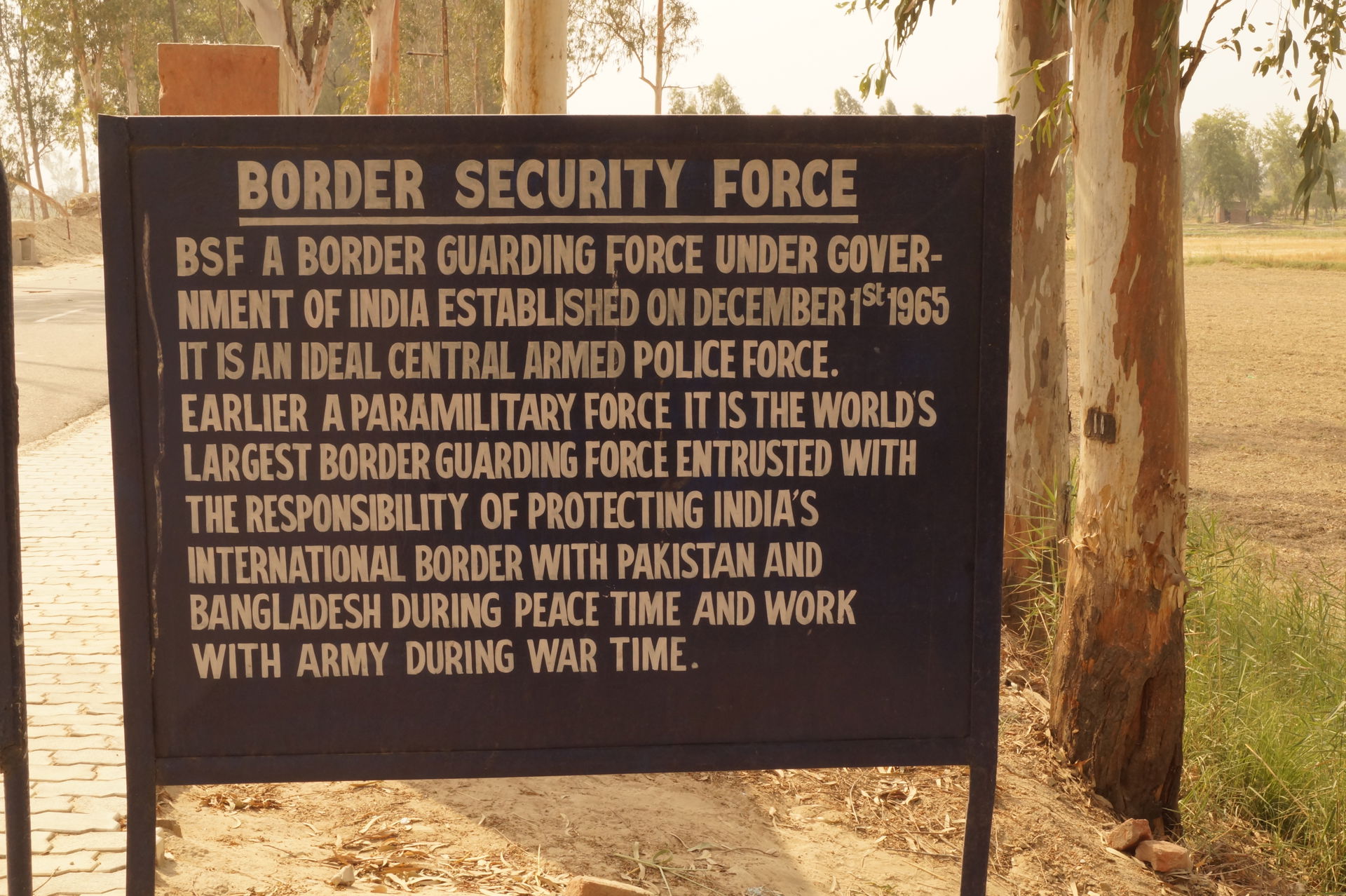 Bulletin Board of Sulemanki Border (Sadqi Border)