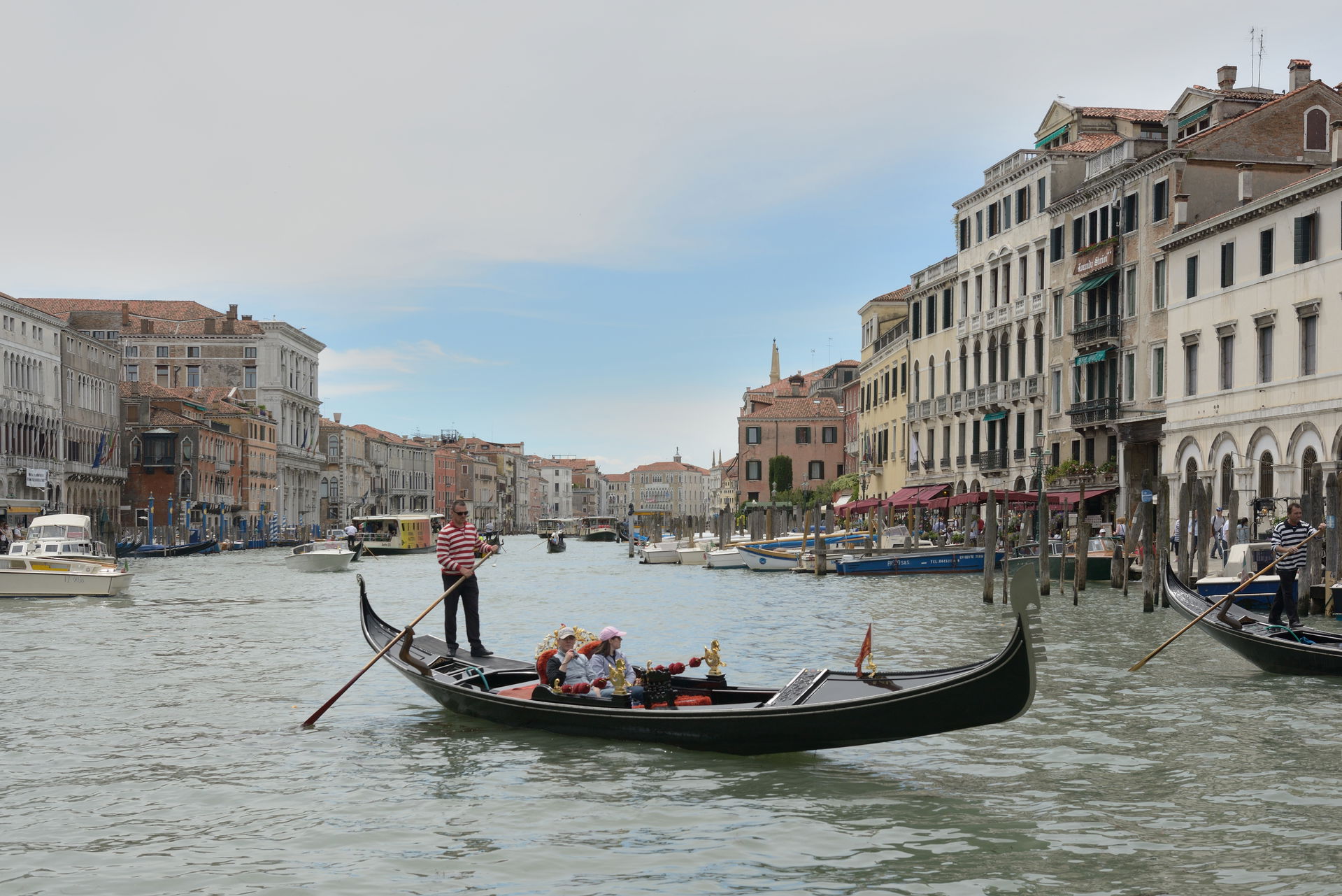 Gondola on the Canal Grande in Venice.