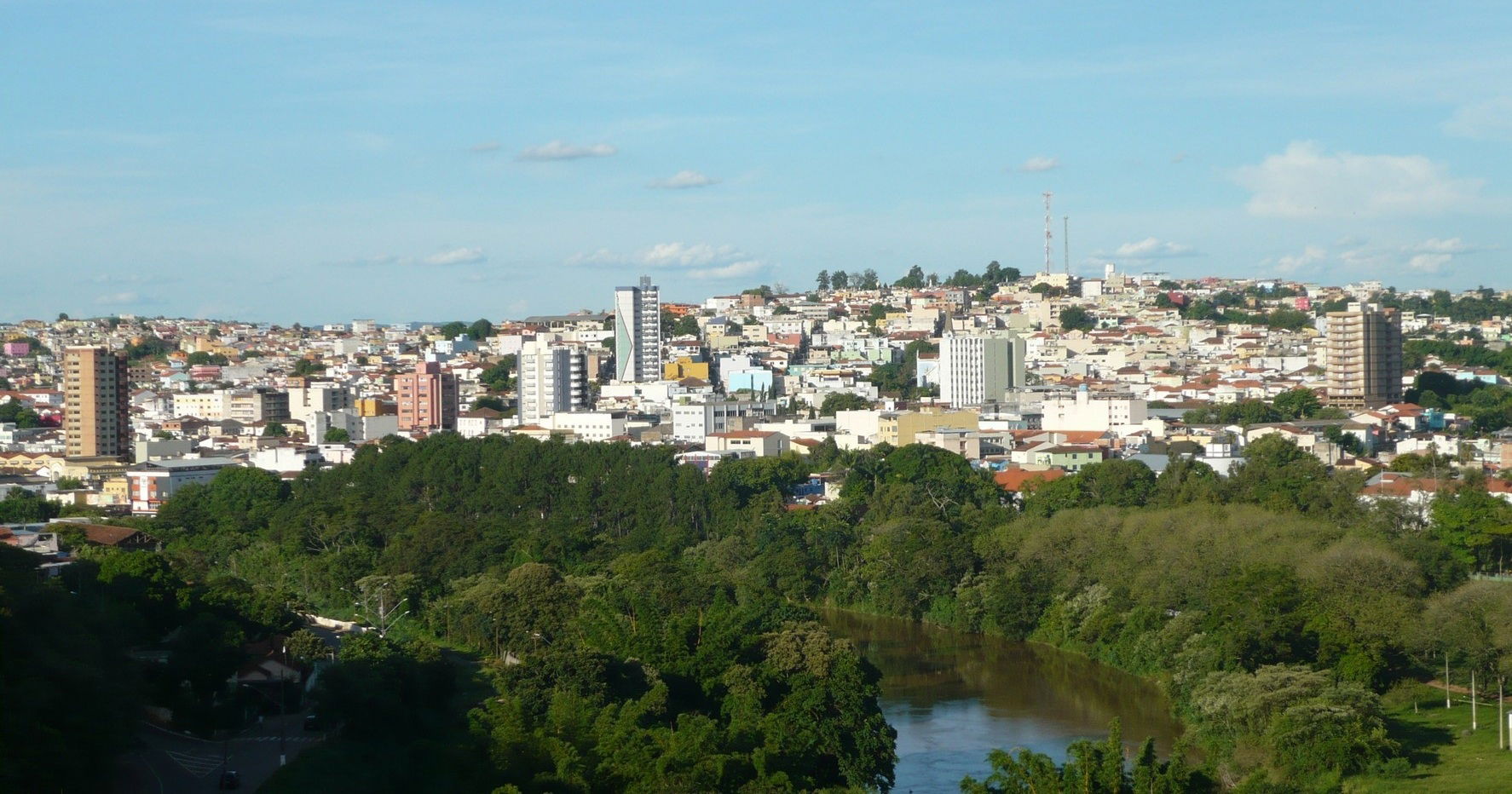 Foto panorâmica do Centro de Três Corações