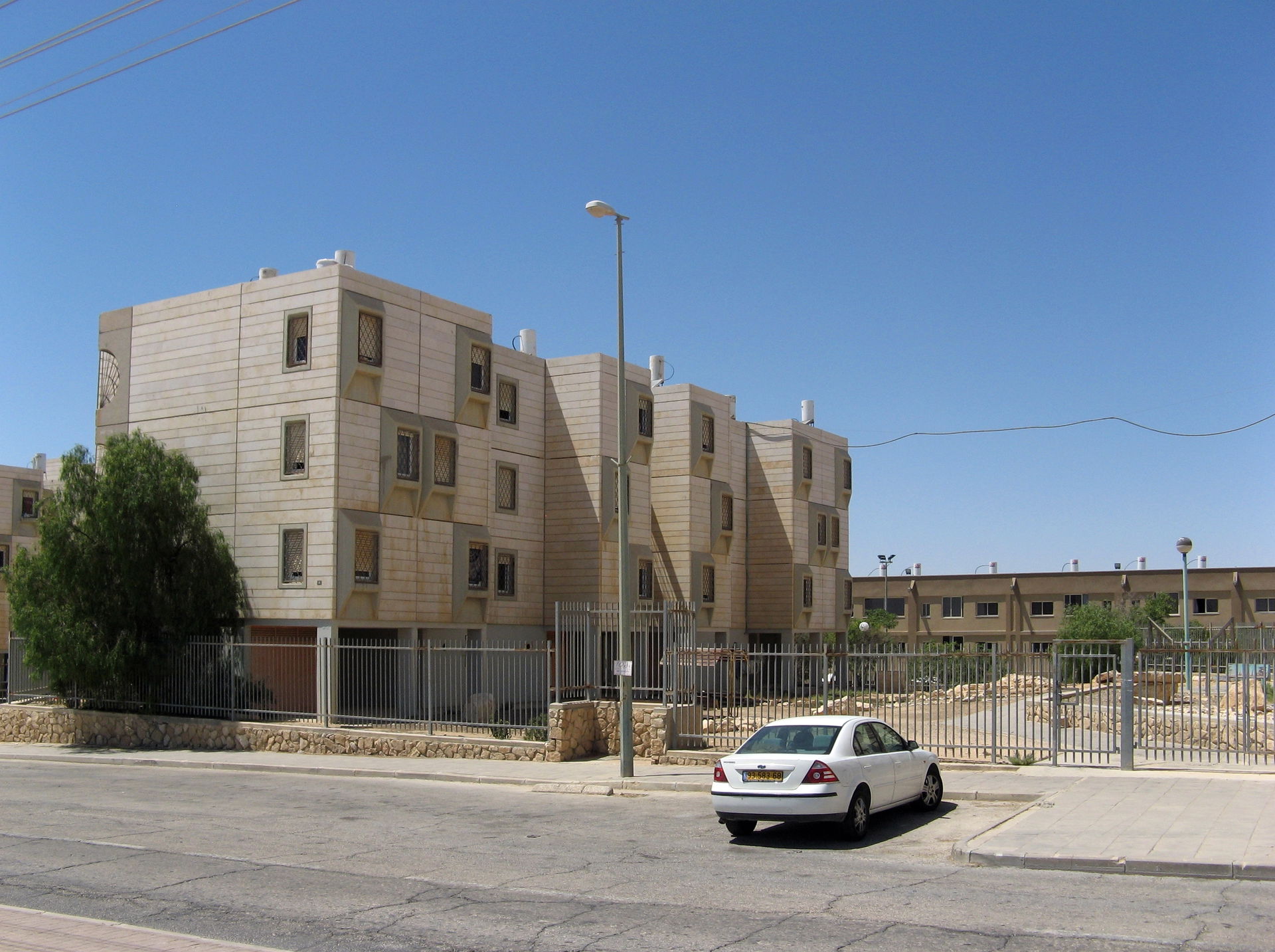 Houses in the "marble neighborhood", Mitzpe Ramon, Israel