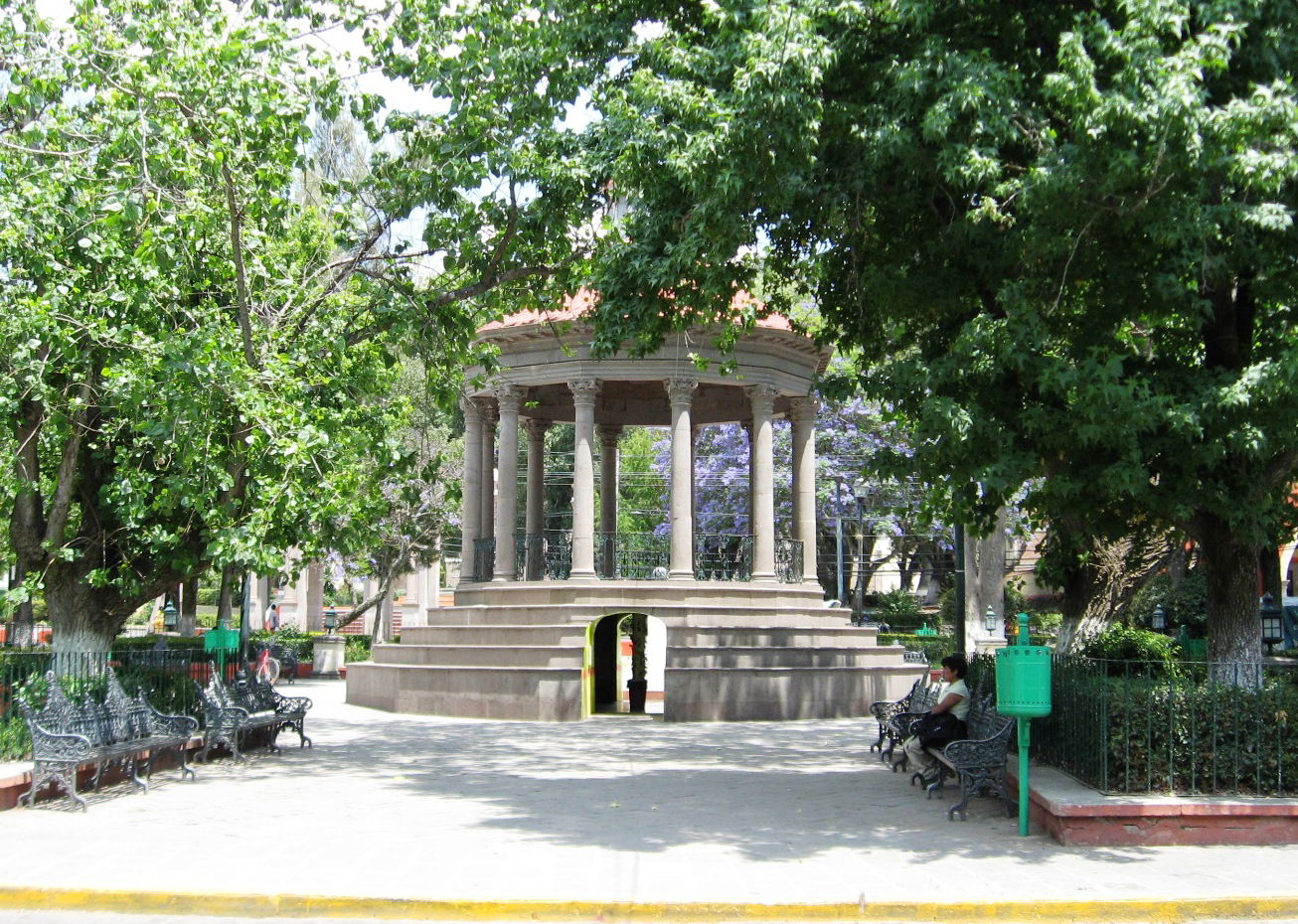 Centenario Kiosk in the main plaza of Temascalcingo, State of M…