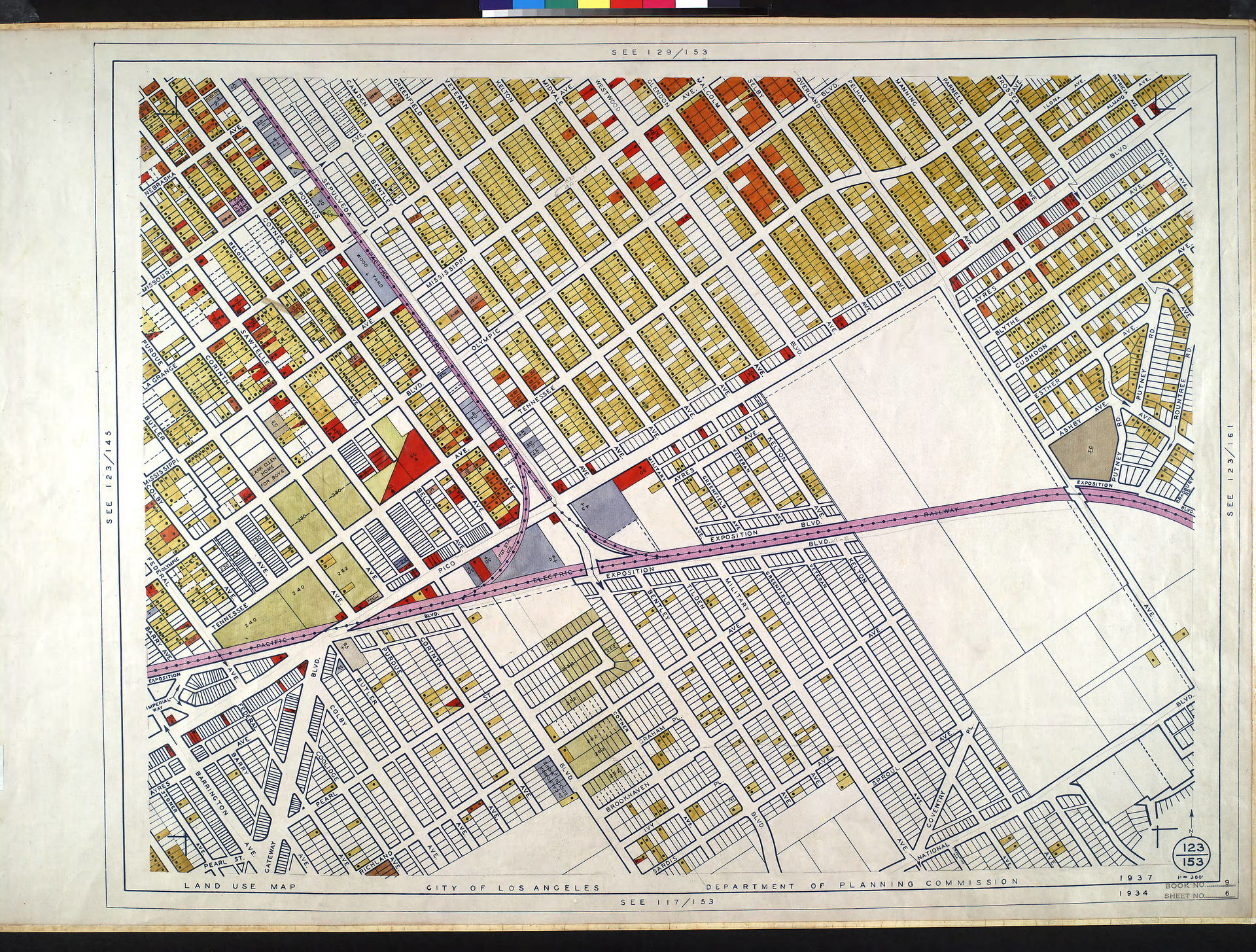 WPA Land use survey map for the City of Los Angeles, book 9 (Pa…