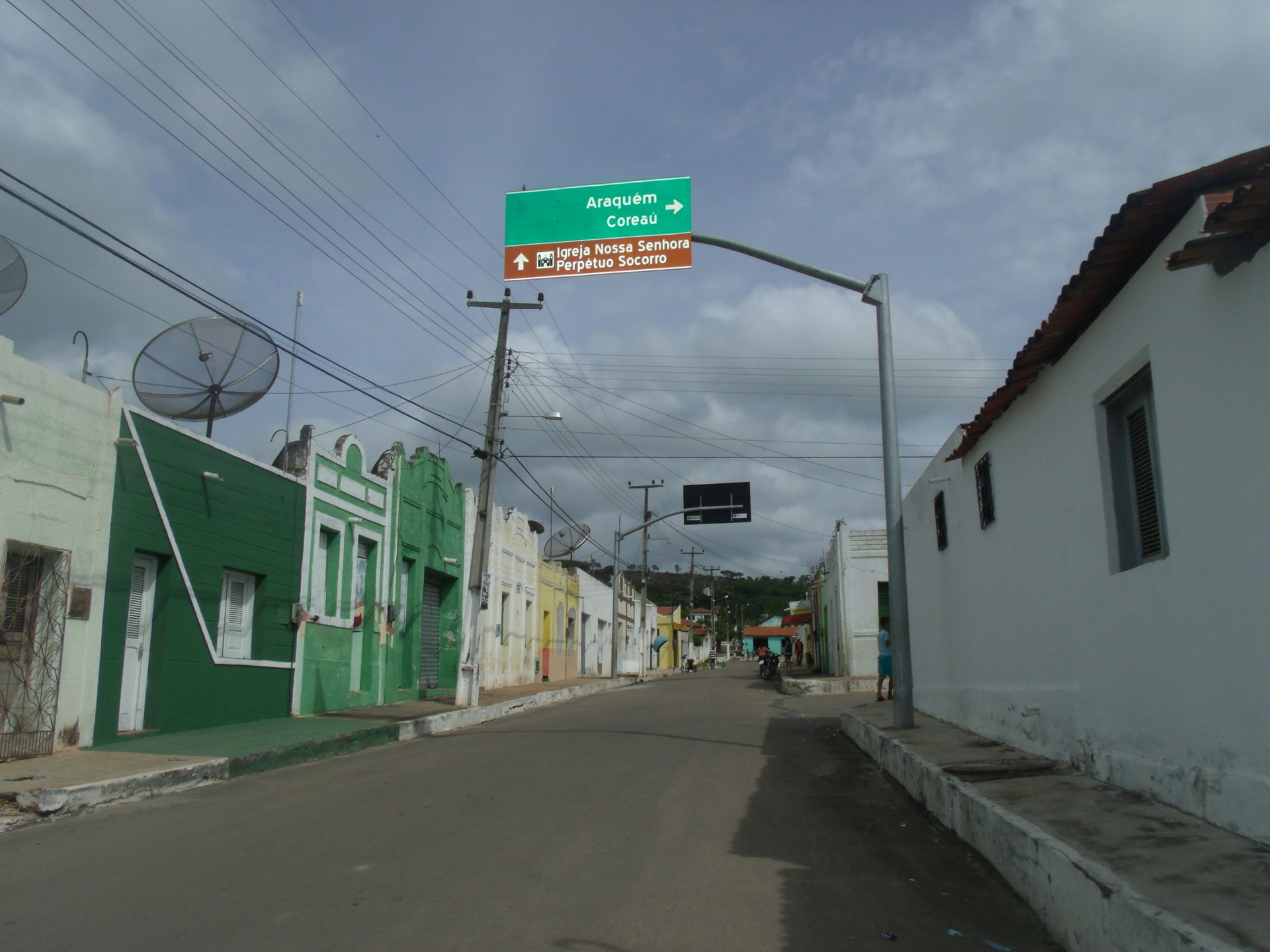 Vista do centro histórico de Arapá, um distrito do município de…