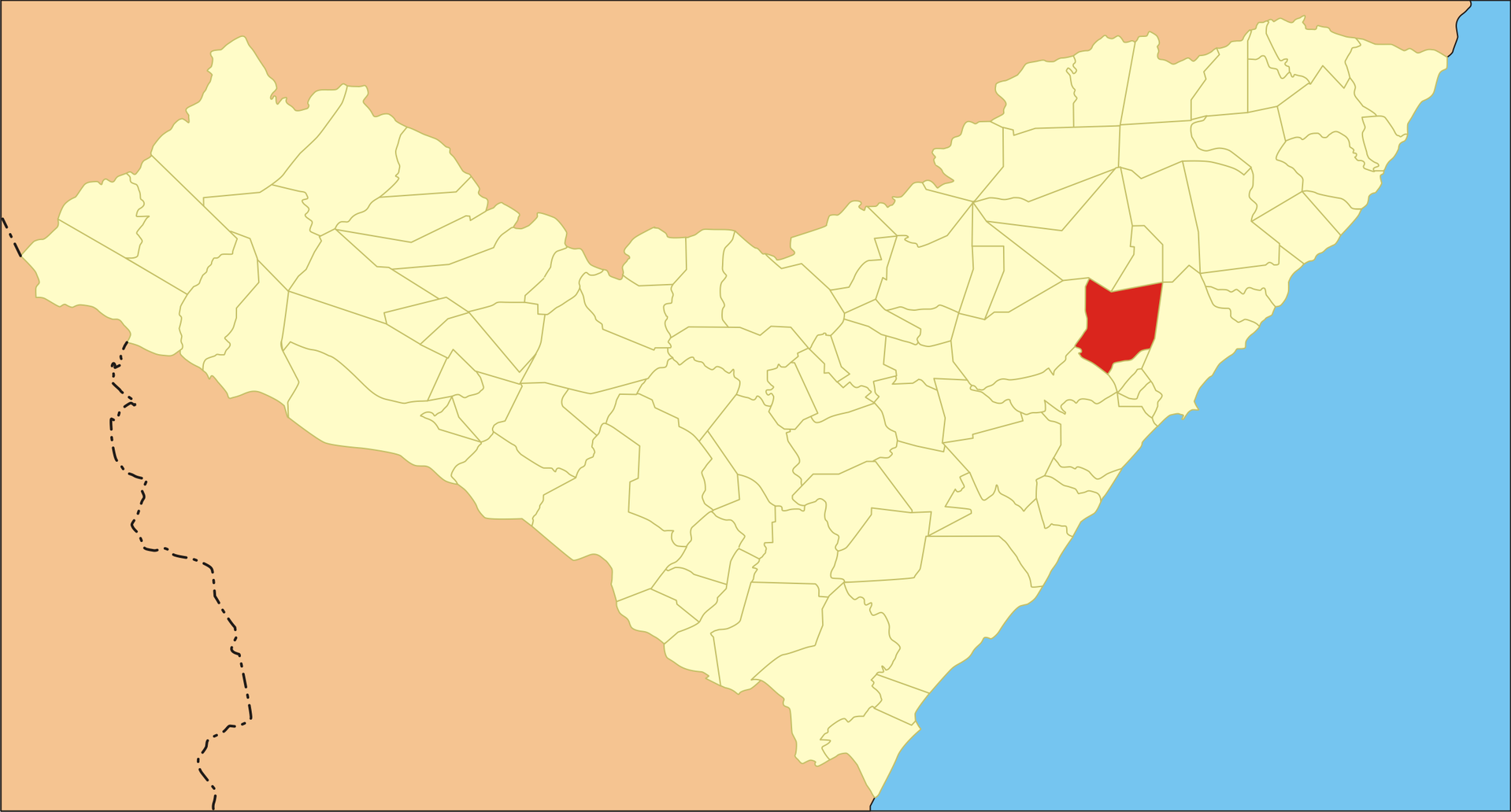 City localization in Alagoas
