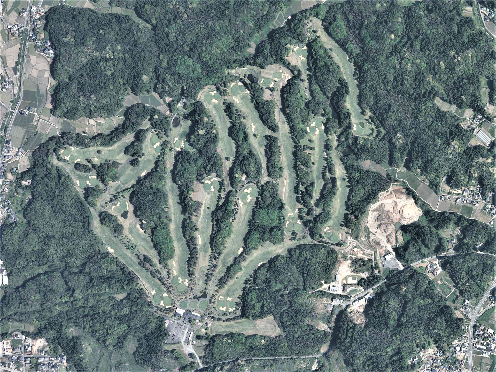 Tamana Country Club, Tamana Kumamoto Aerial photograph.2016