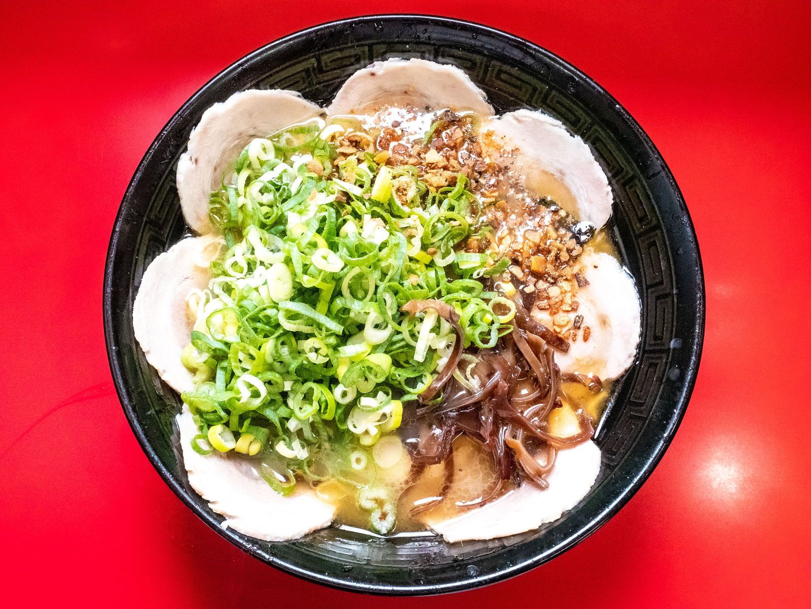 チャーシューメン・ネギトッピング(千龍・玉名ラーメン)
