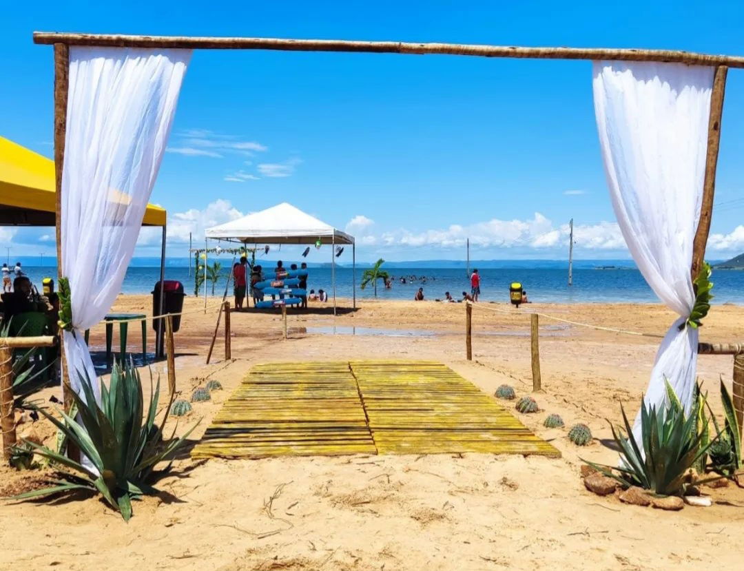 Praia de água doce em Casa Nova Bahia