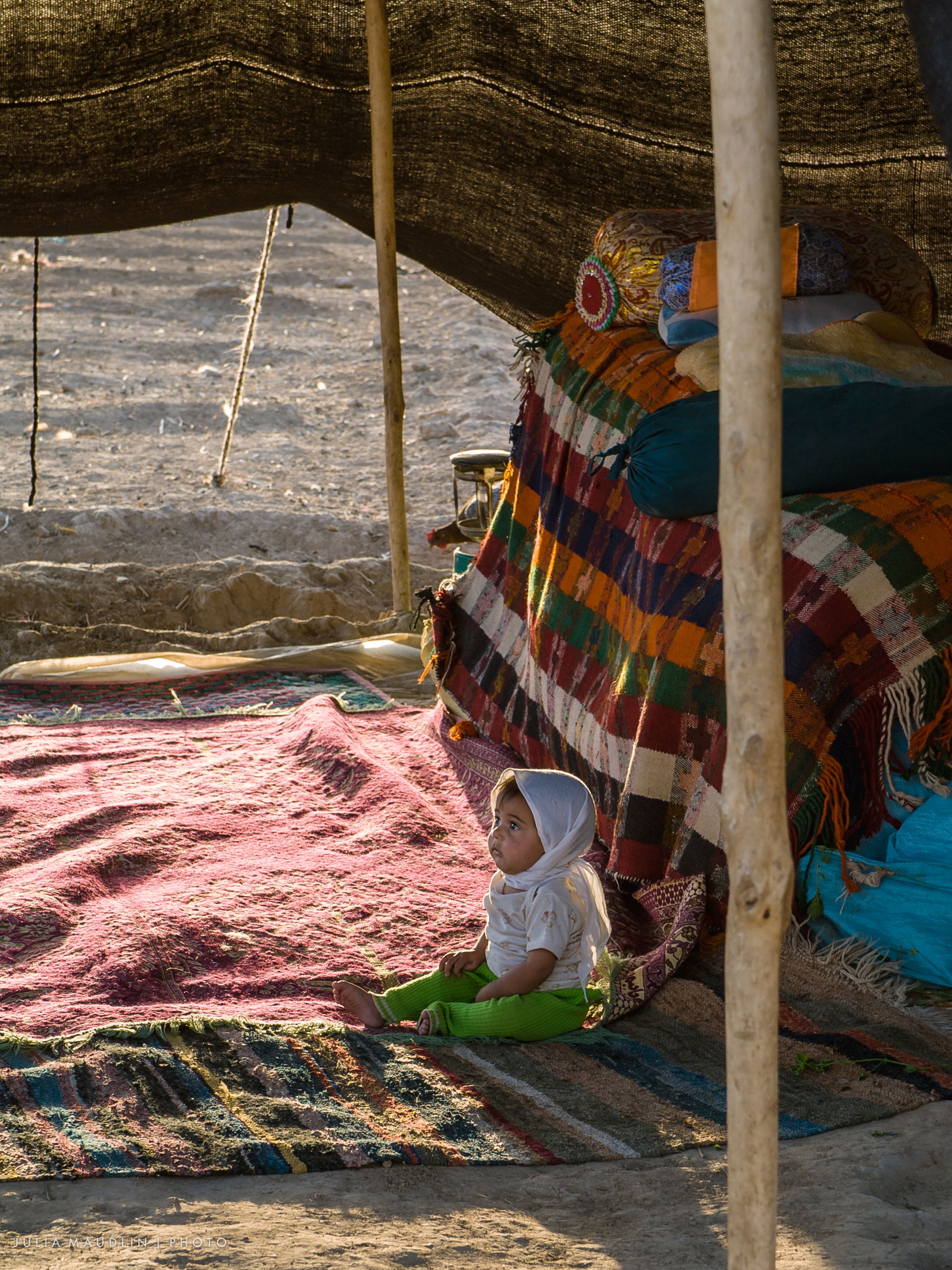 Nomad Child in Her Tent, Firuzabad