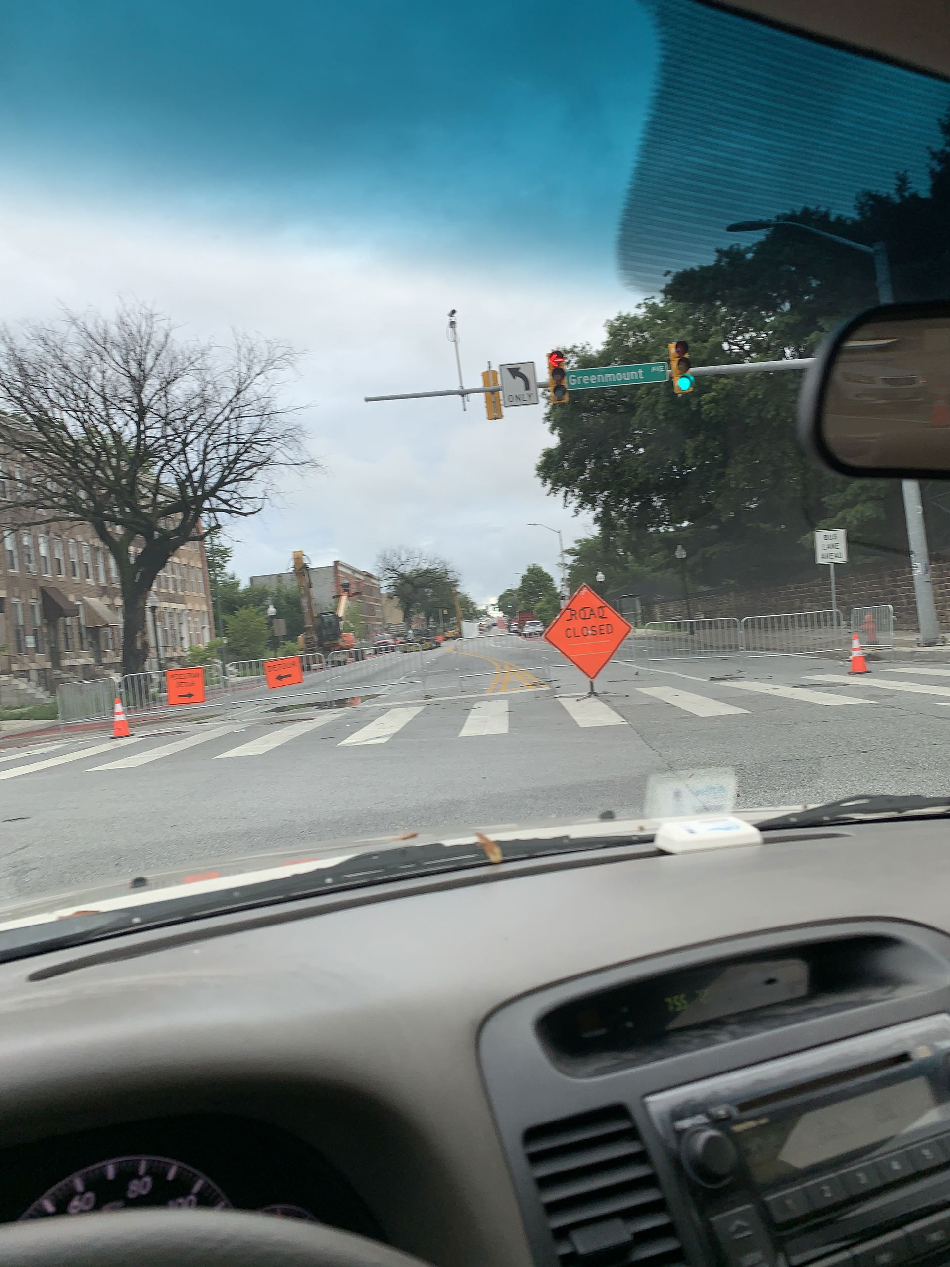 East North Avenue at Greenmount Avenue in Baltimore, Maryland, …