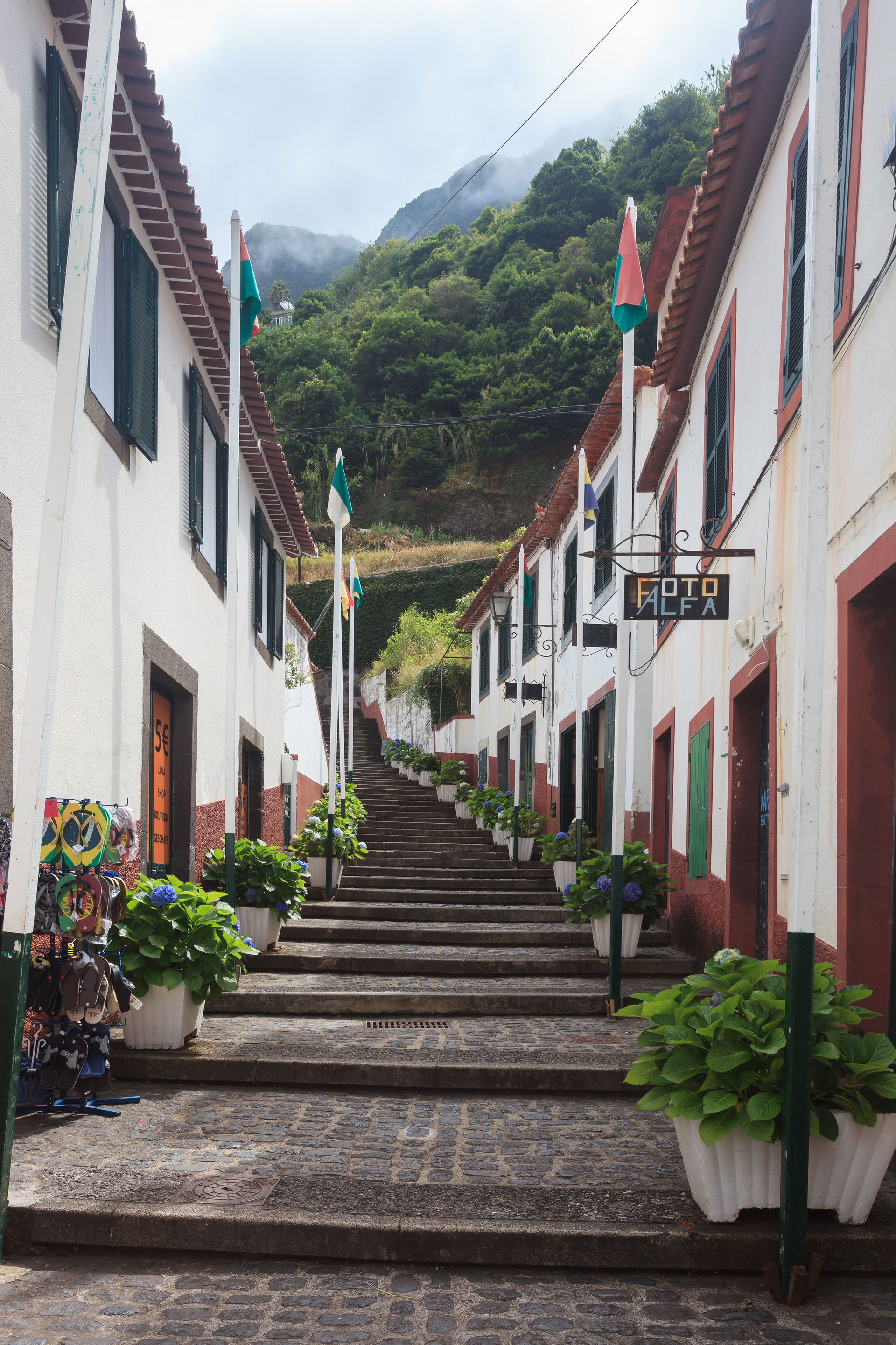 Street in São Vicente. Madeira. Portugal.