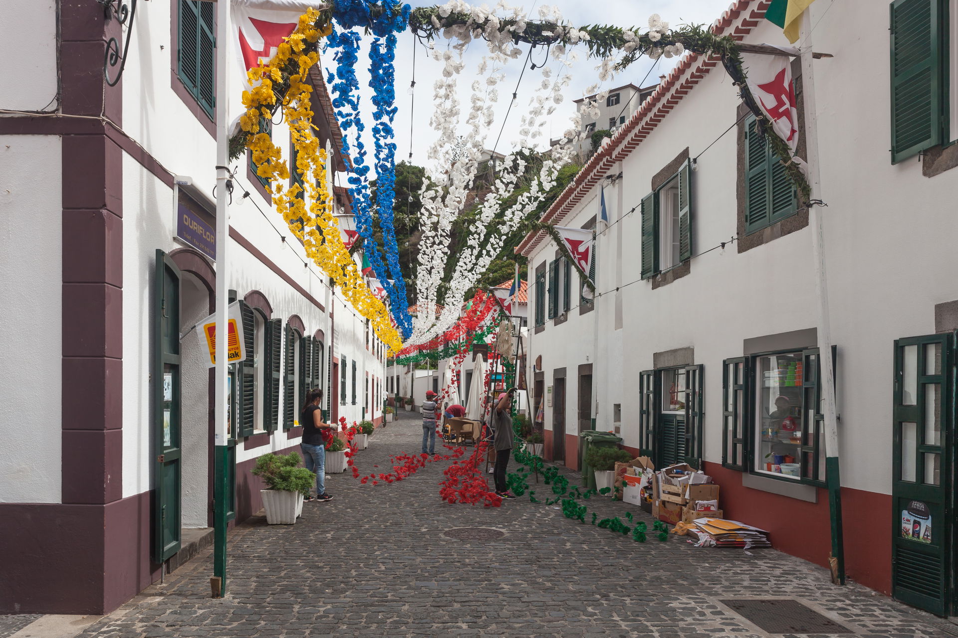 Street in São Vicente. Madeira. Portugal.