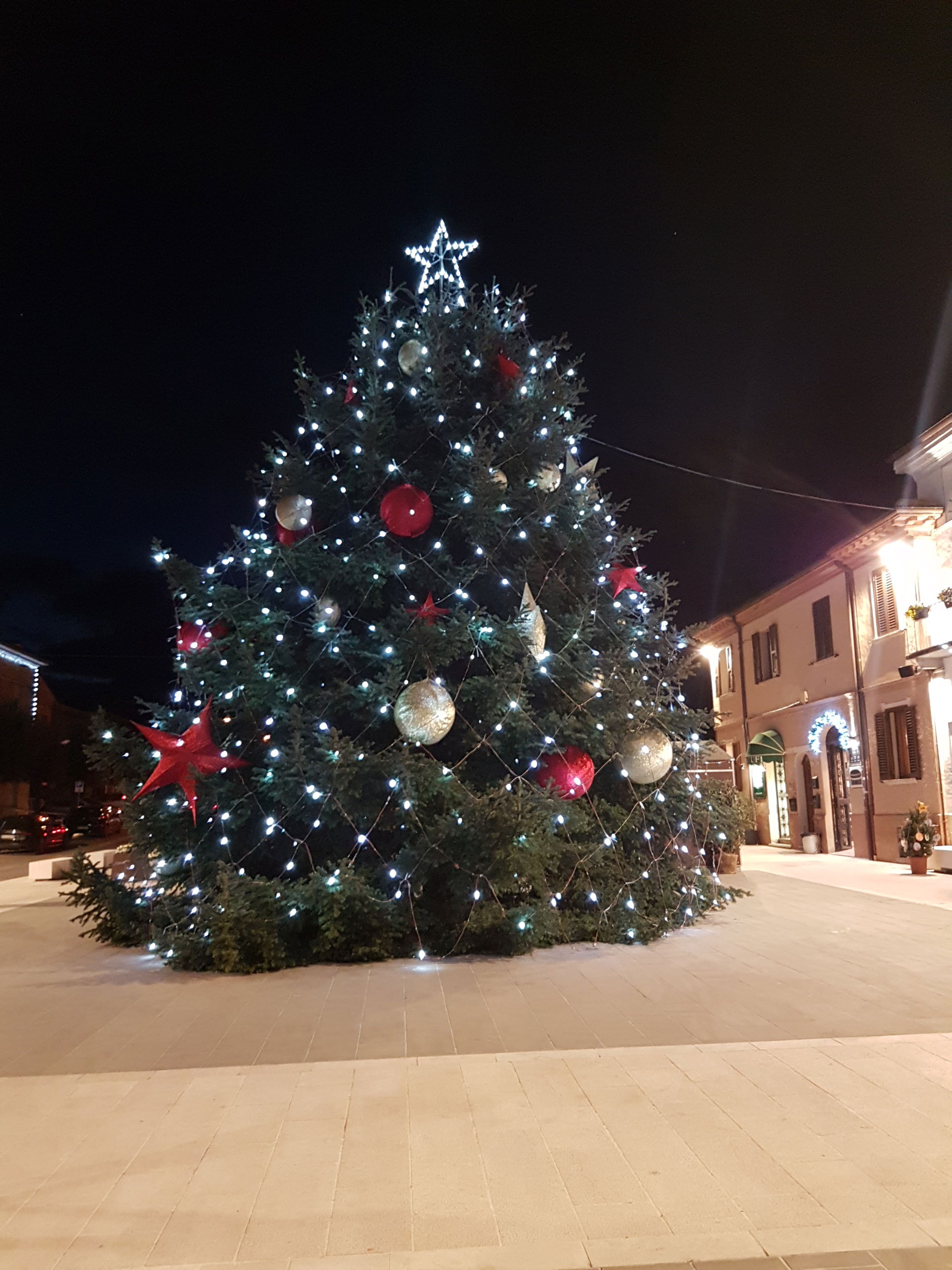 Acqualagna (PU) - albero di Natale 2022 in Piazza Mattei