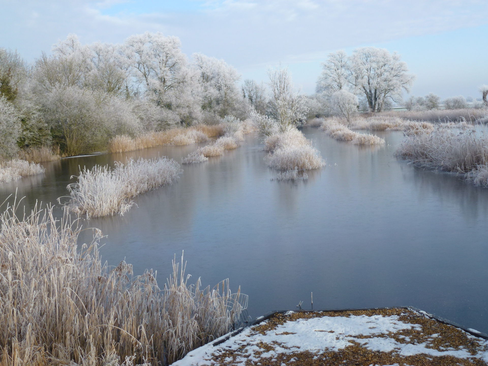 Manea pit in winter