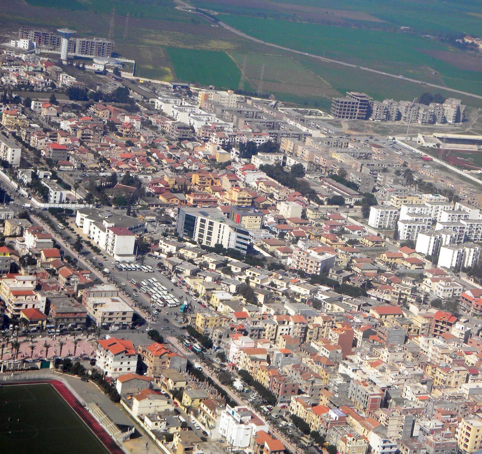 Vue aérienne de Rouiba
