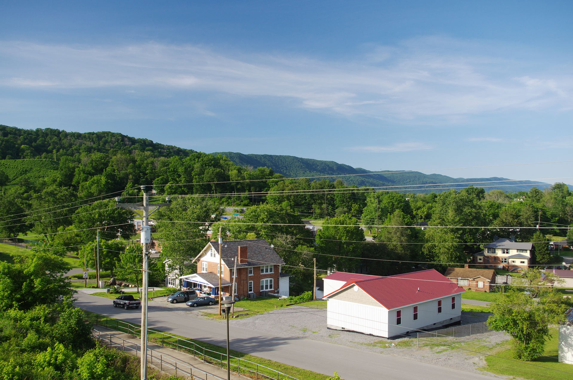 Houses in Harrogate, Tennessee, United States, viewed from the …