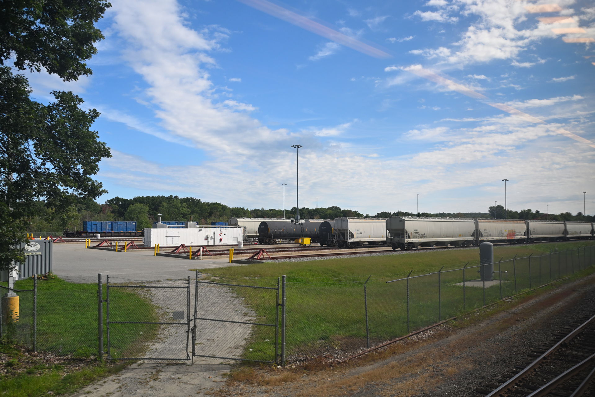 The CSX Westborough Transflo transloading facility, as seen fro…