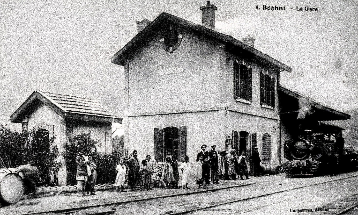 Boghni - La Gare - Arrivée du train en gare de Boghni - Le chem…