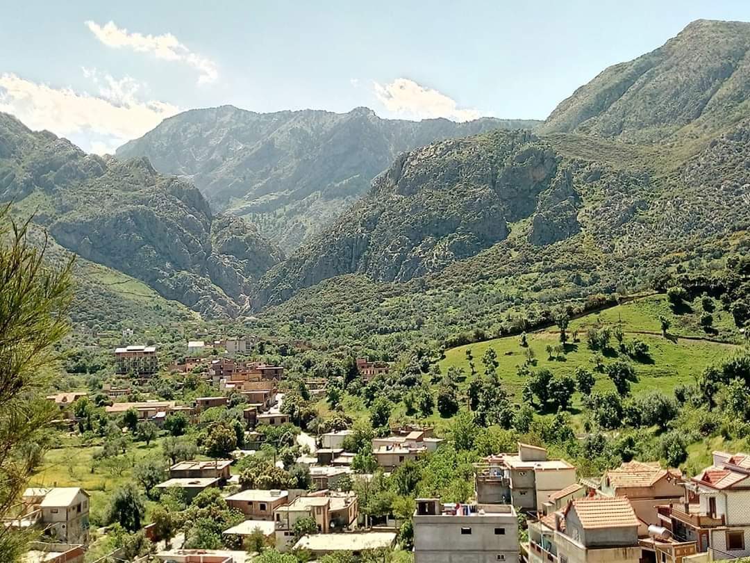 Vue sur une partie de Boghni, Wilaya de Tizi Ouzou (Algérie)