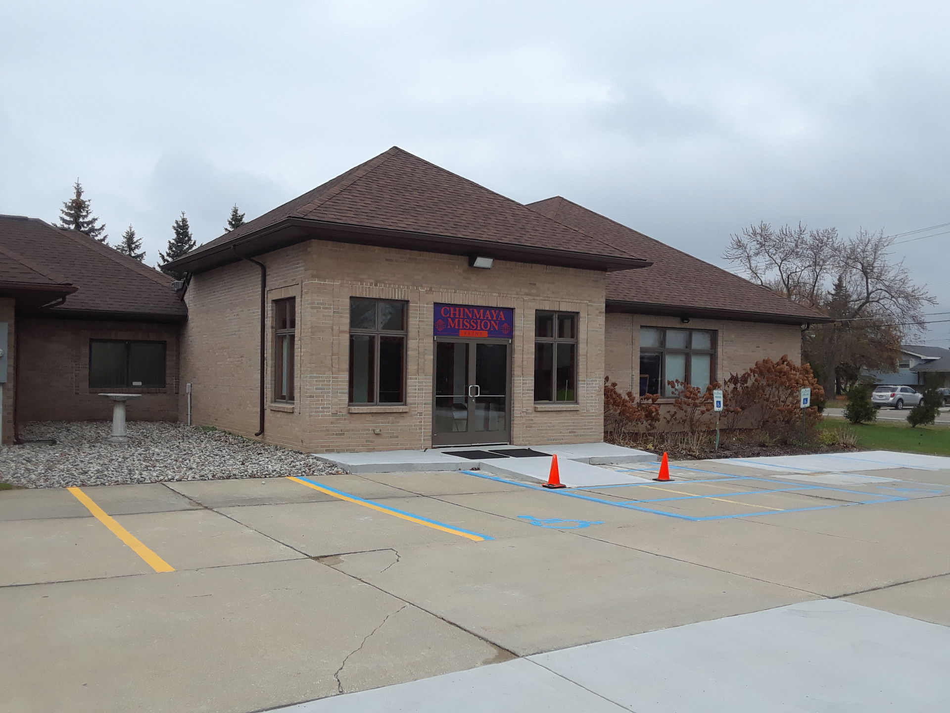 Front side of Chinmaya Mission Flint, on November 10, 2019, at …