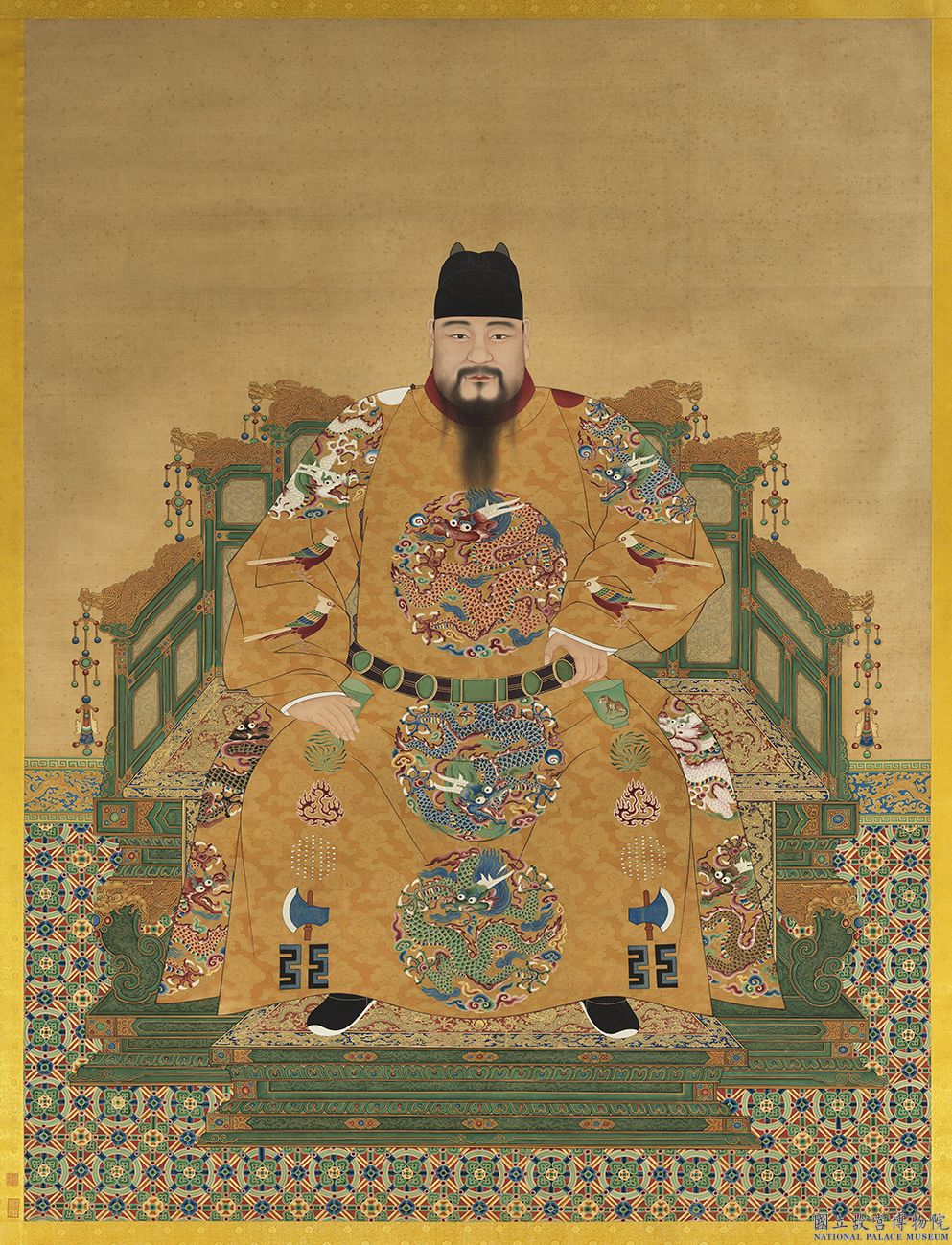 Portrait assis de l'empereur Ming Xianzong