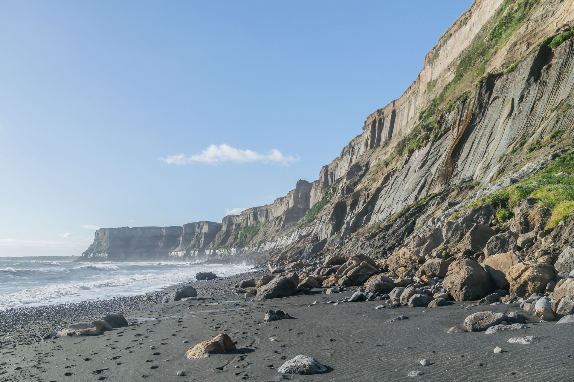 Waihi Beach Reserve near Hawera in Taranaki Region, North Islan…