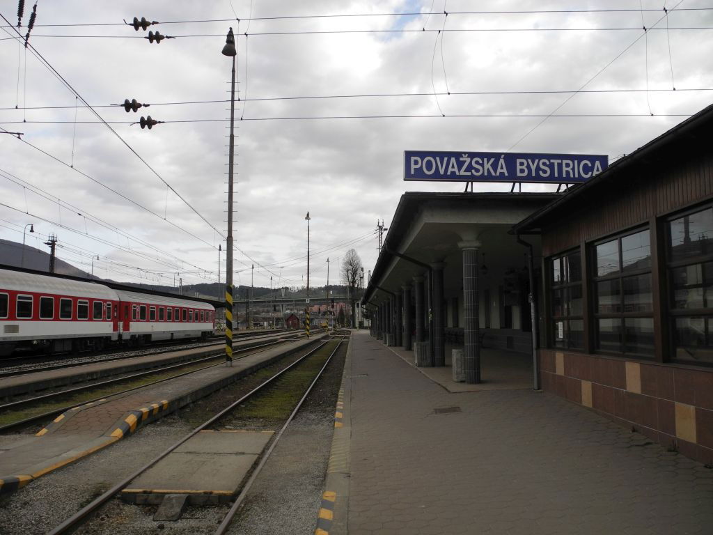 Zeleznicna stanica Povazska Bystrica, Slovensko, 19. marca 2016.