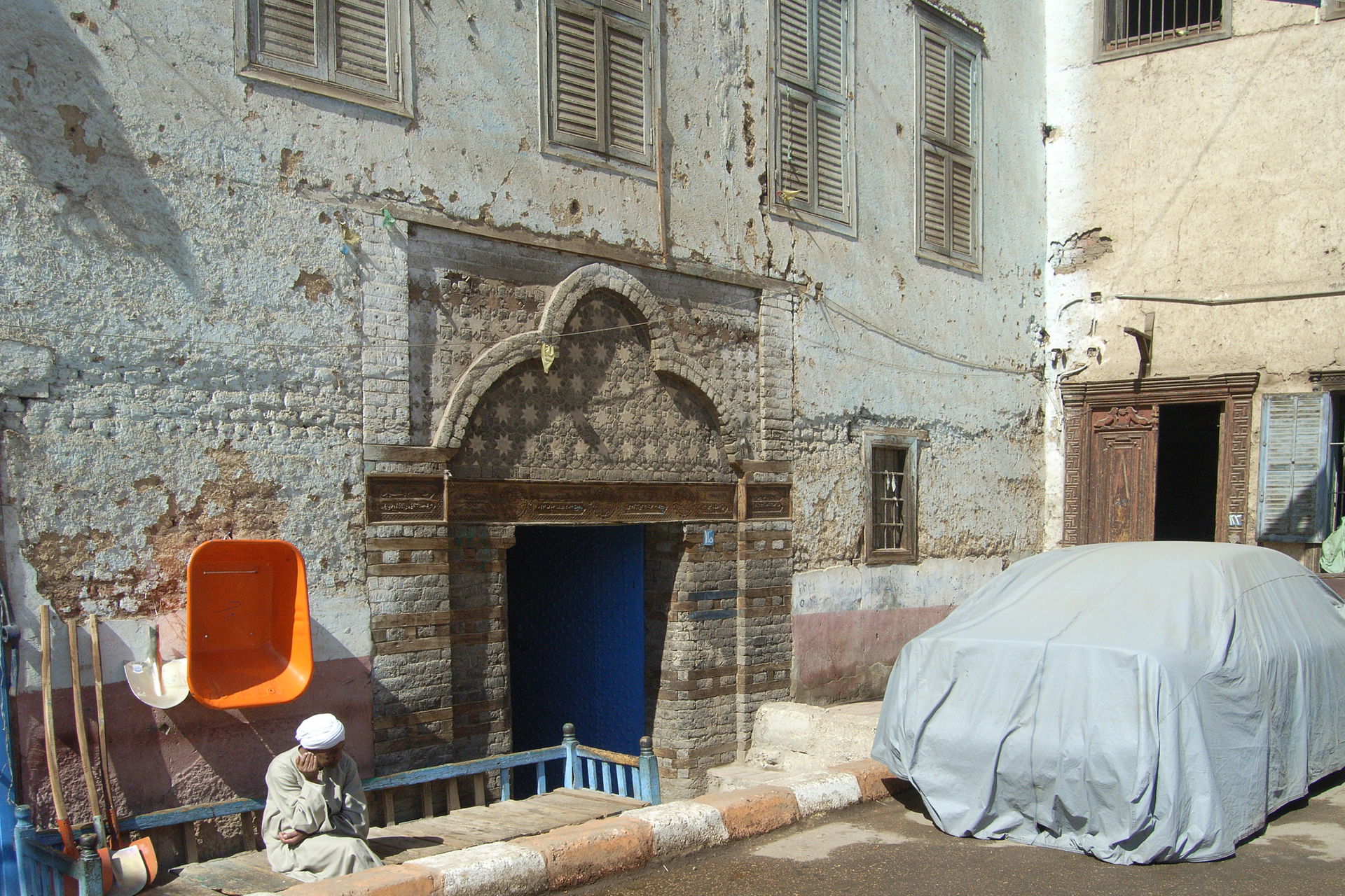 Entrance of Wikalat 'Oda in Qus Egypt