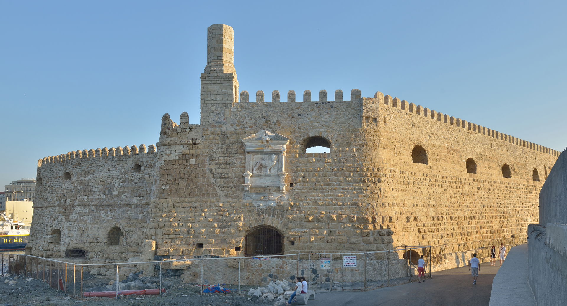 Venetian Fortress of Koules in Heraklion in Crete.