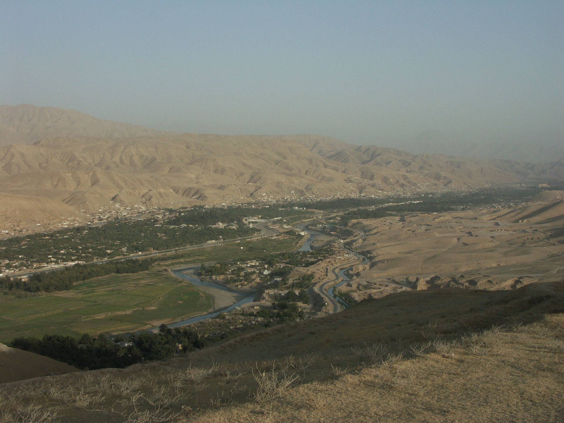 Blick vom OP North ins Tal nach Pol-e-Khumri