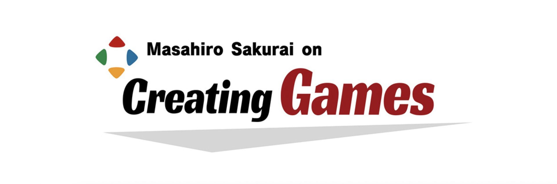 English logo for video game designer Masahiro Sakurai's YouTube…