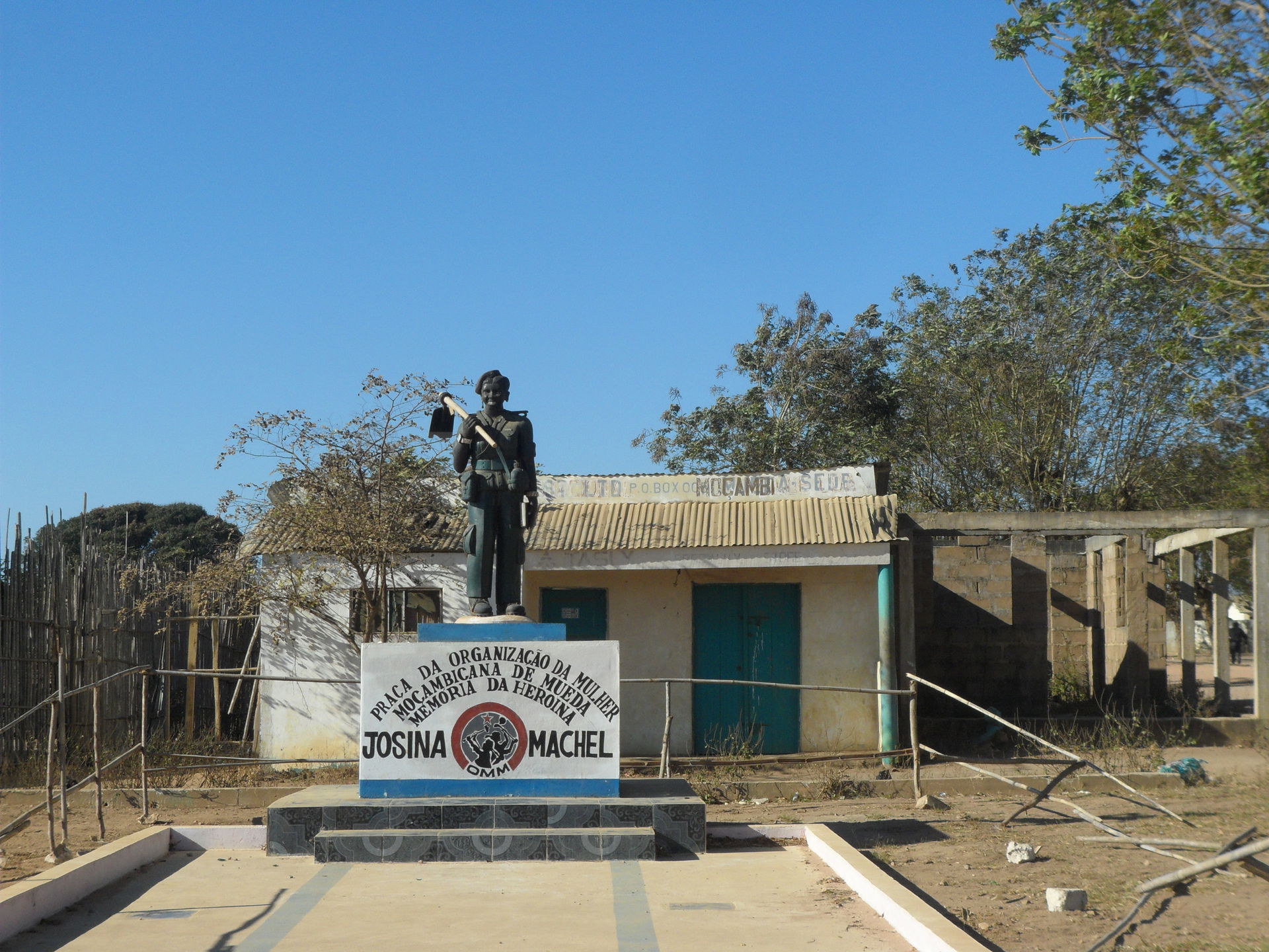 Statue of Josina Machel in Mueda, Cabo Delgado, Mozambique