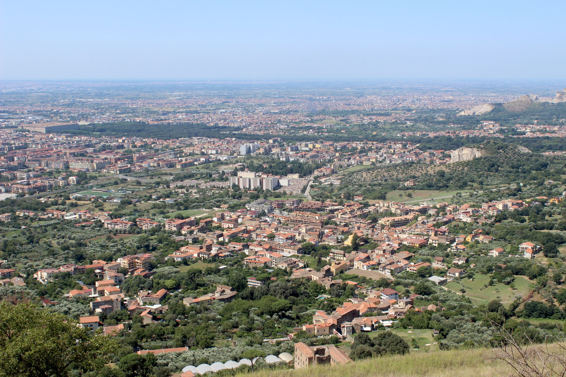 Caserta desde Casertavecchia.
