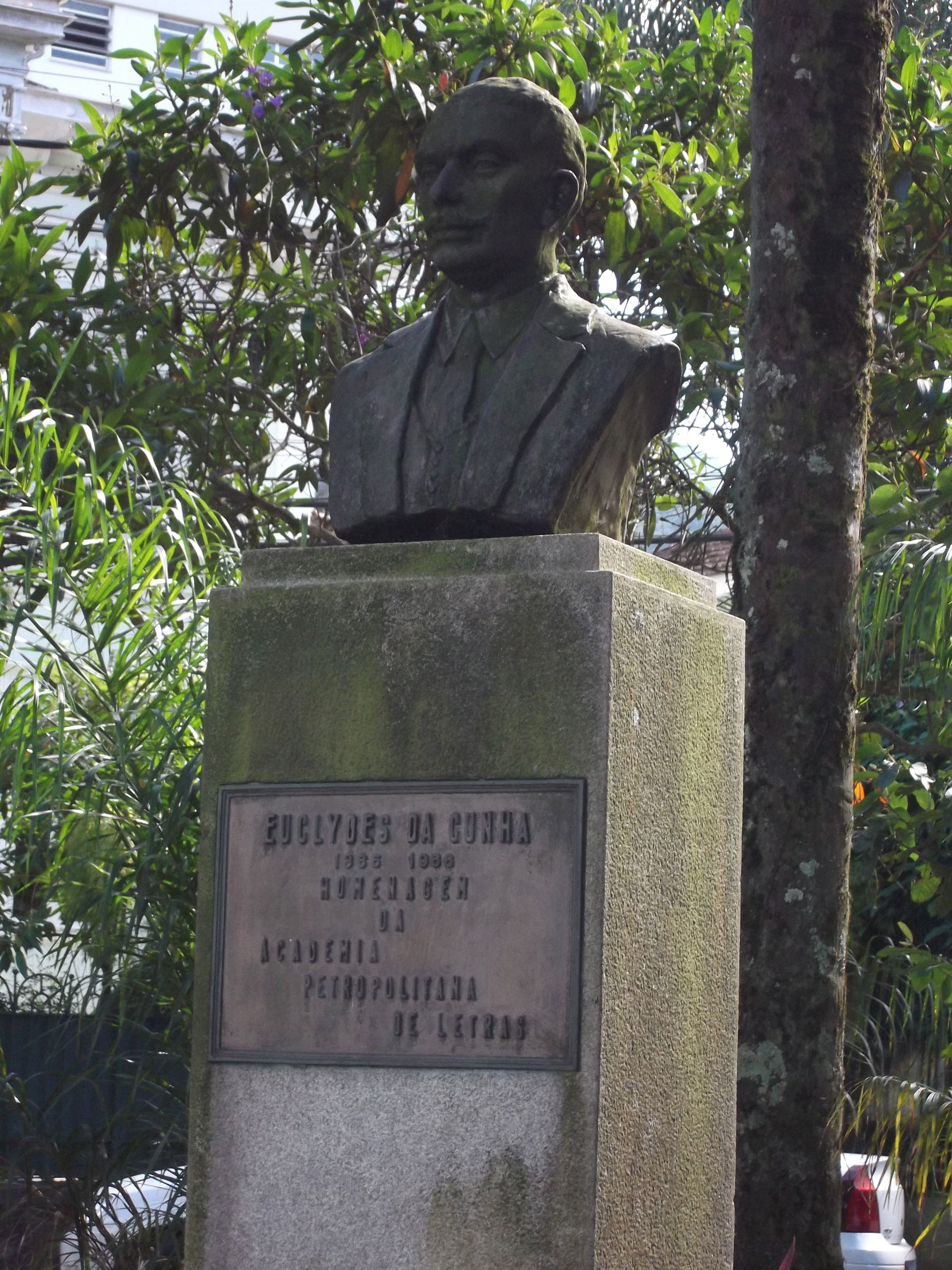 Bust of Euclides da Cunha in Petrópolis, Rio de Janeiro State, …