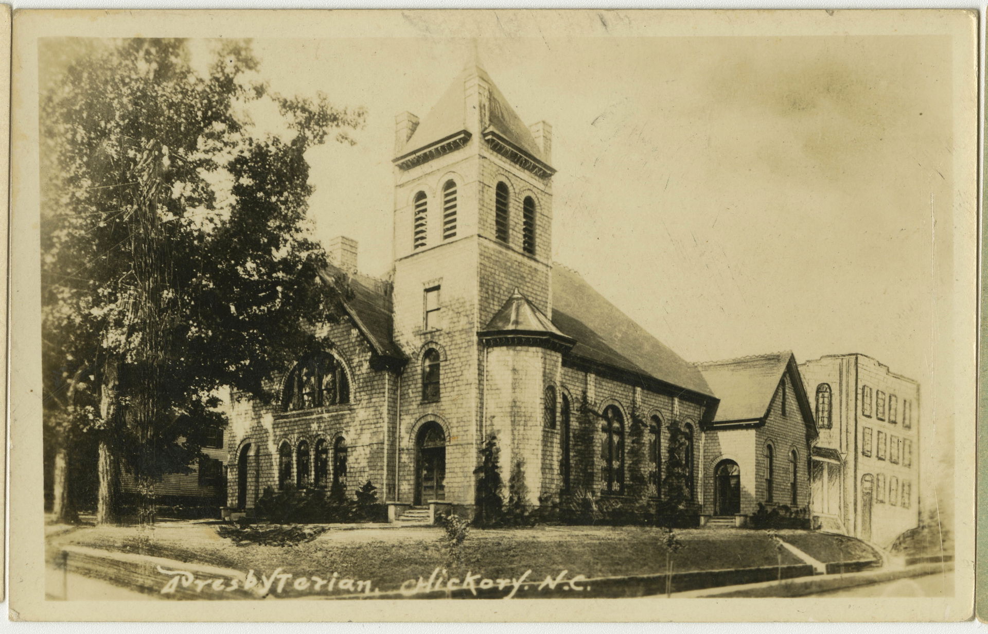 Presbyterian Church in Hickory, North Carolina from a pre-1923 …
