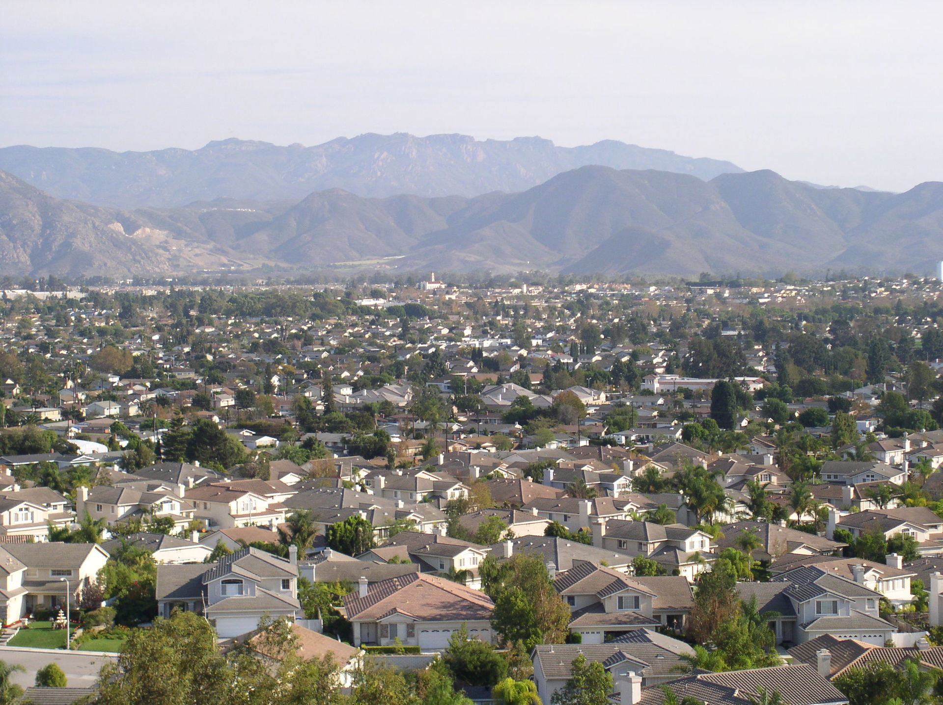 Image of Camarillo, California looking southeast taken from a h…