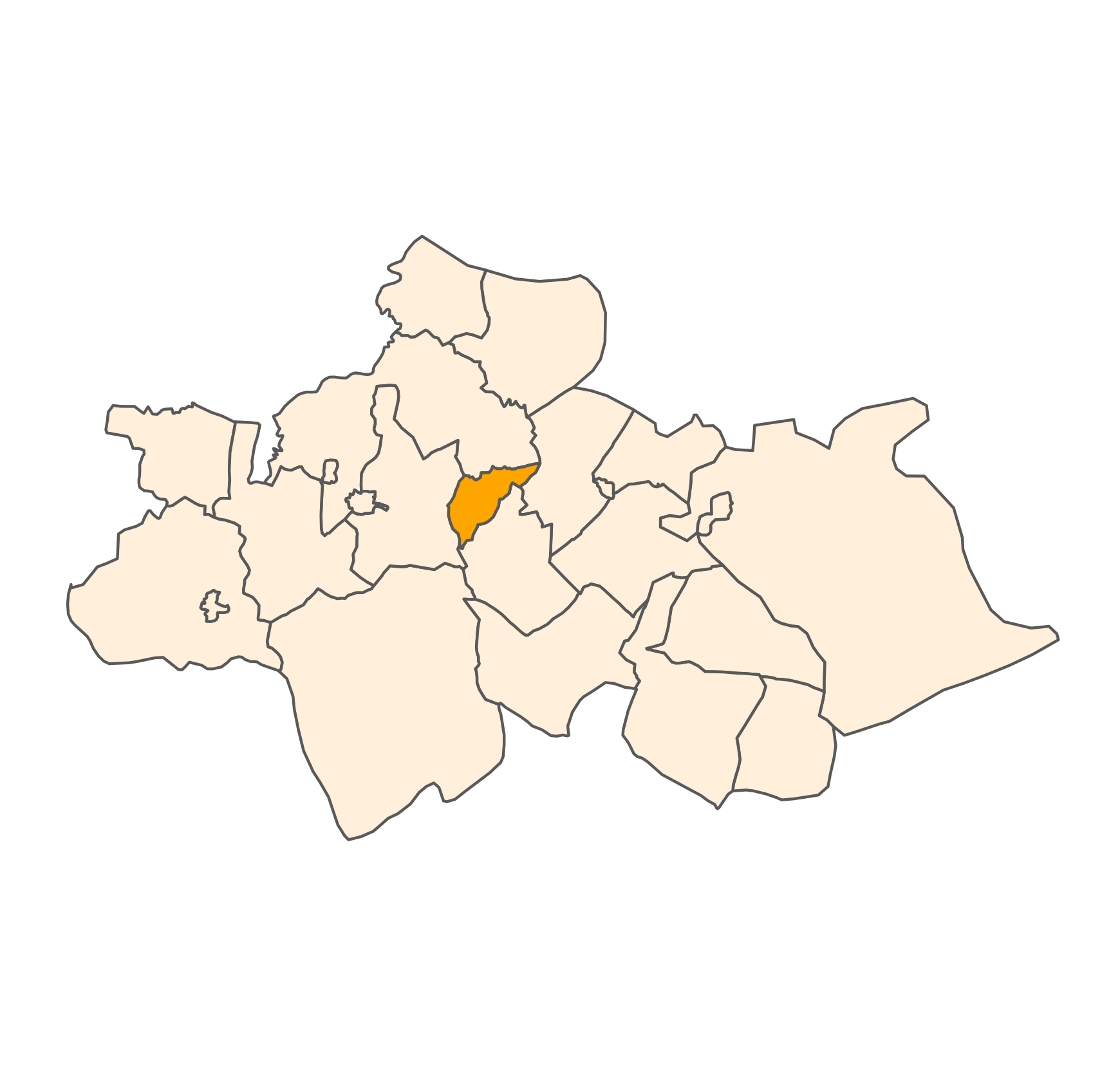 Commune (Orange), Sefrou Province (Antique White)