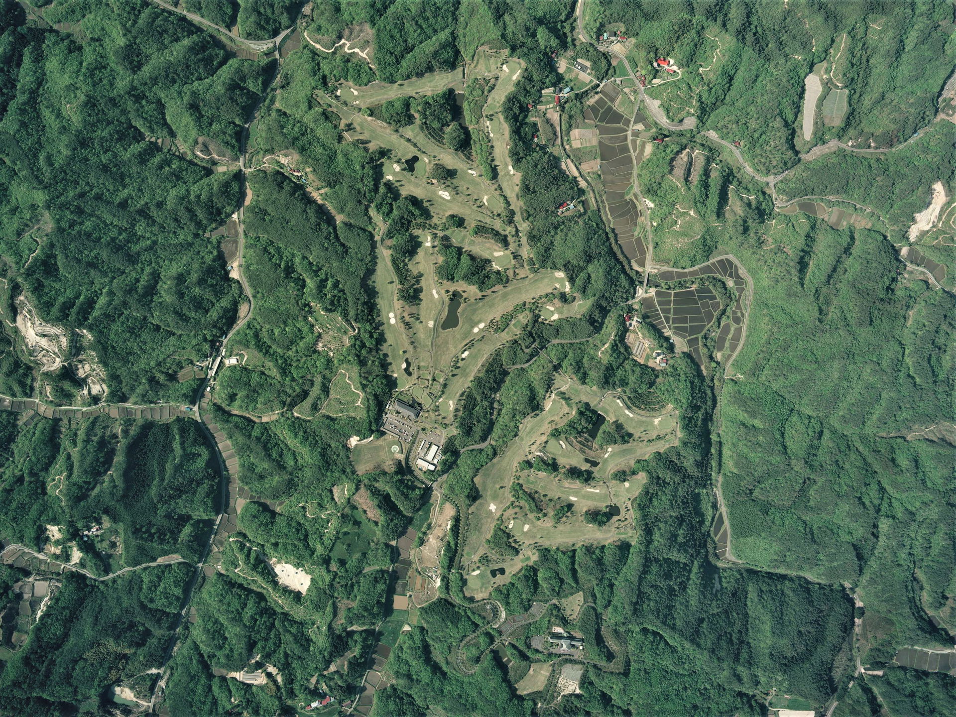 Sun Field Nihonmatsu Golf Club, Nihonmatsu Fukushima Aerial pho…