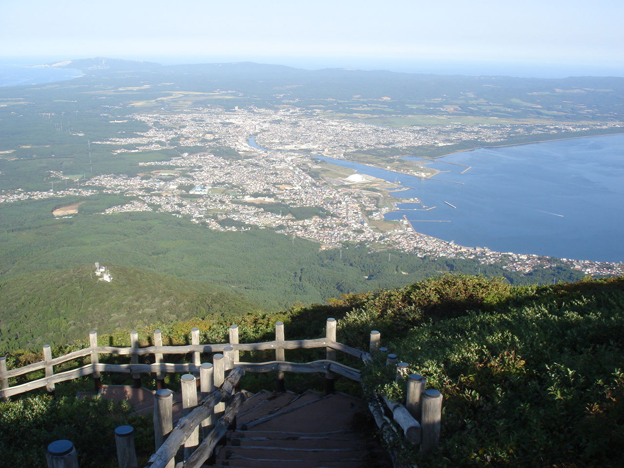 View of Mutsu, Aomori from Mount Kamafuse