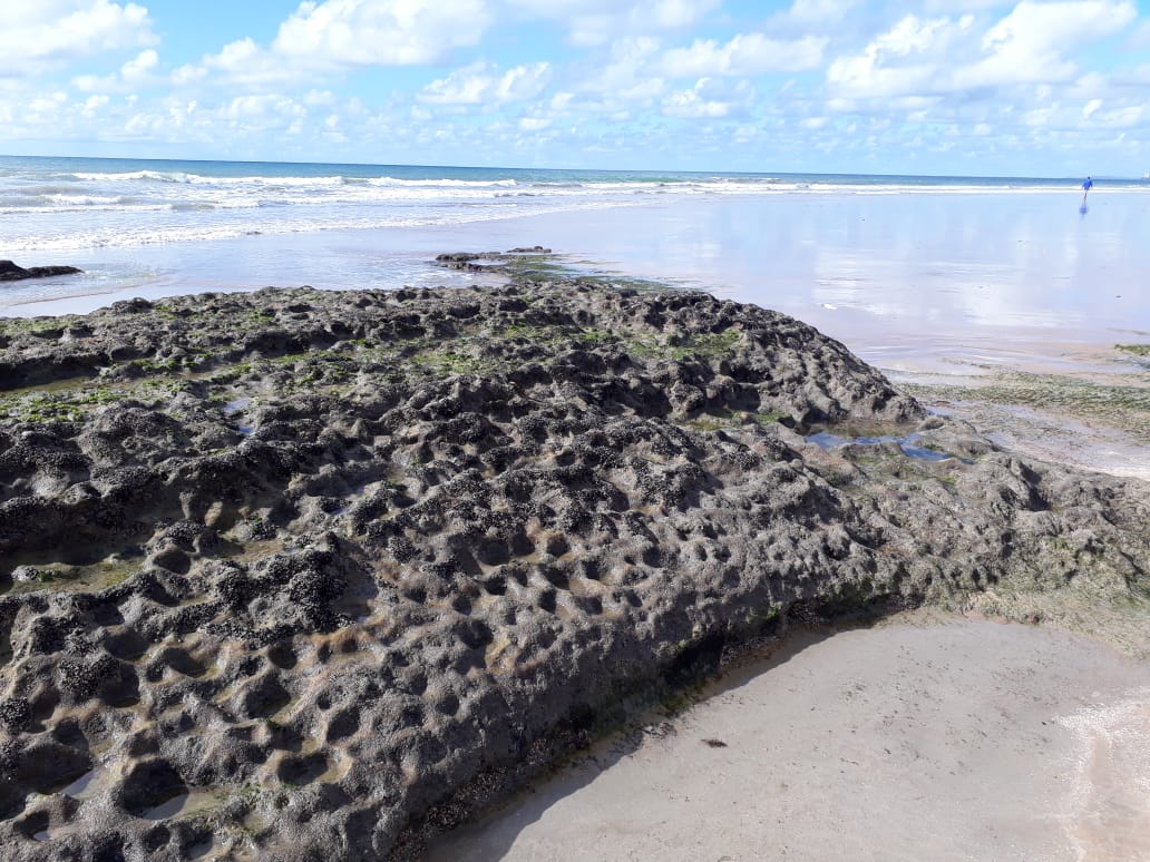 Foto tirada de um Arenito de praia localizado em Recife Pernamb…