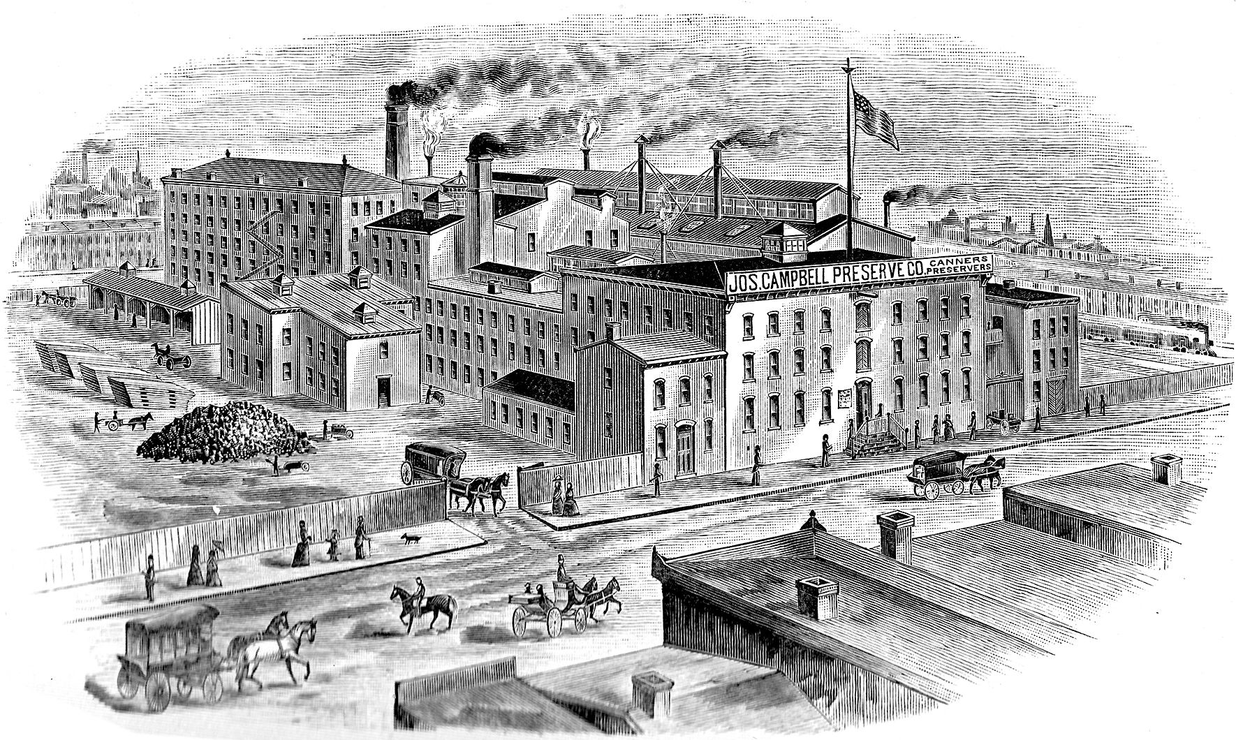 The Joseph Campbell Preserve Co., Camden, NJ 1894 (engraving)